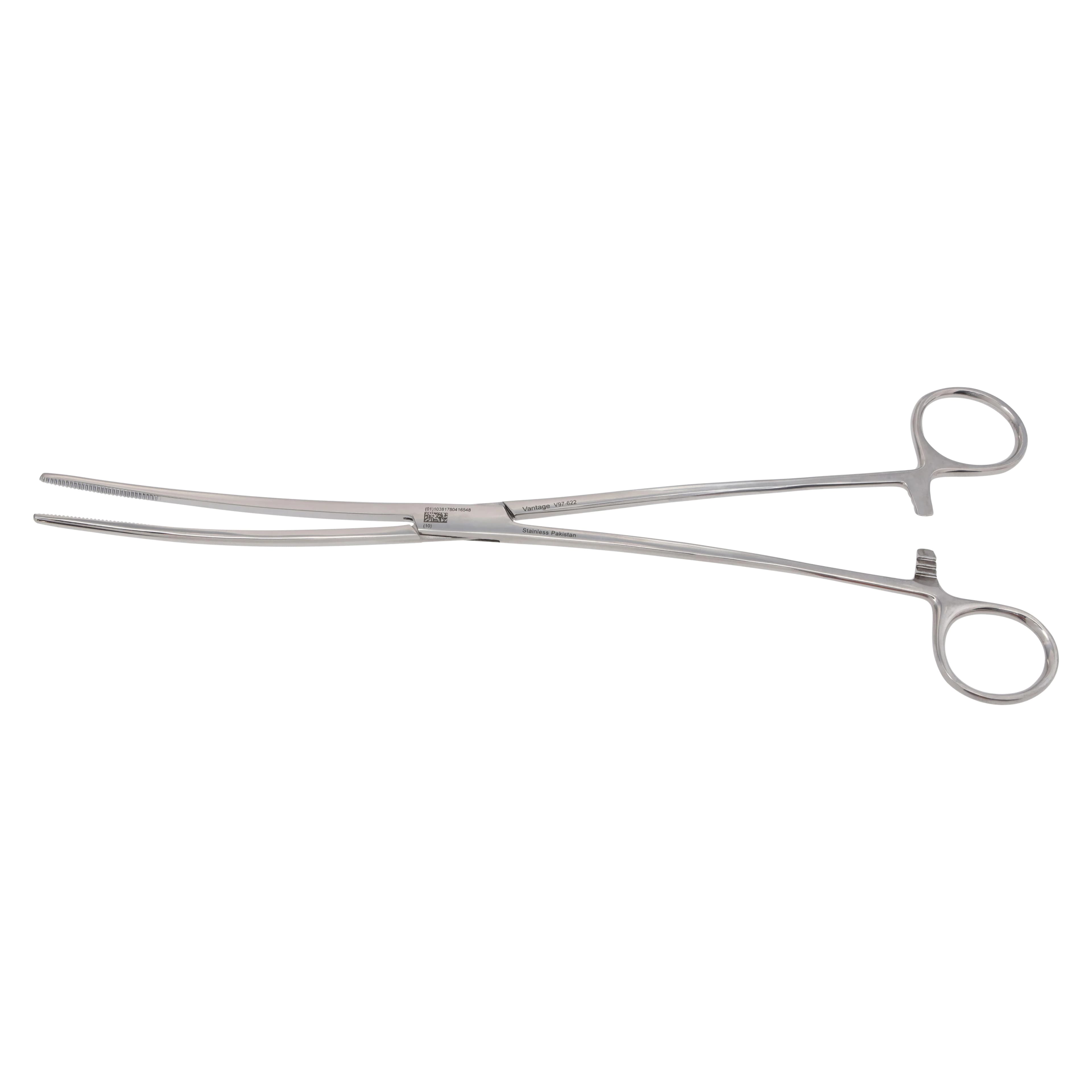 Vantage Bozeman Dressing Forceps, Double Curve, 10-1/2" (26.7 cm), Stainless Steel, Autoclavable, Each thumbnail 2