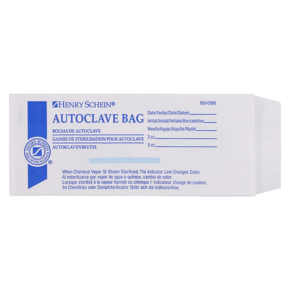 Henry Schein Autoclave Bags, Self-Seal, 6 in x 2.5 in, White, 1000/Box thumbnail 2
