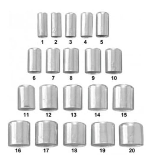 Ma De Tech Aluminum Shells Hard, Size 1, 100/Box - Aluminum Shells Hard - Image 1