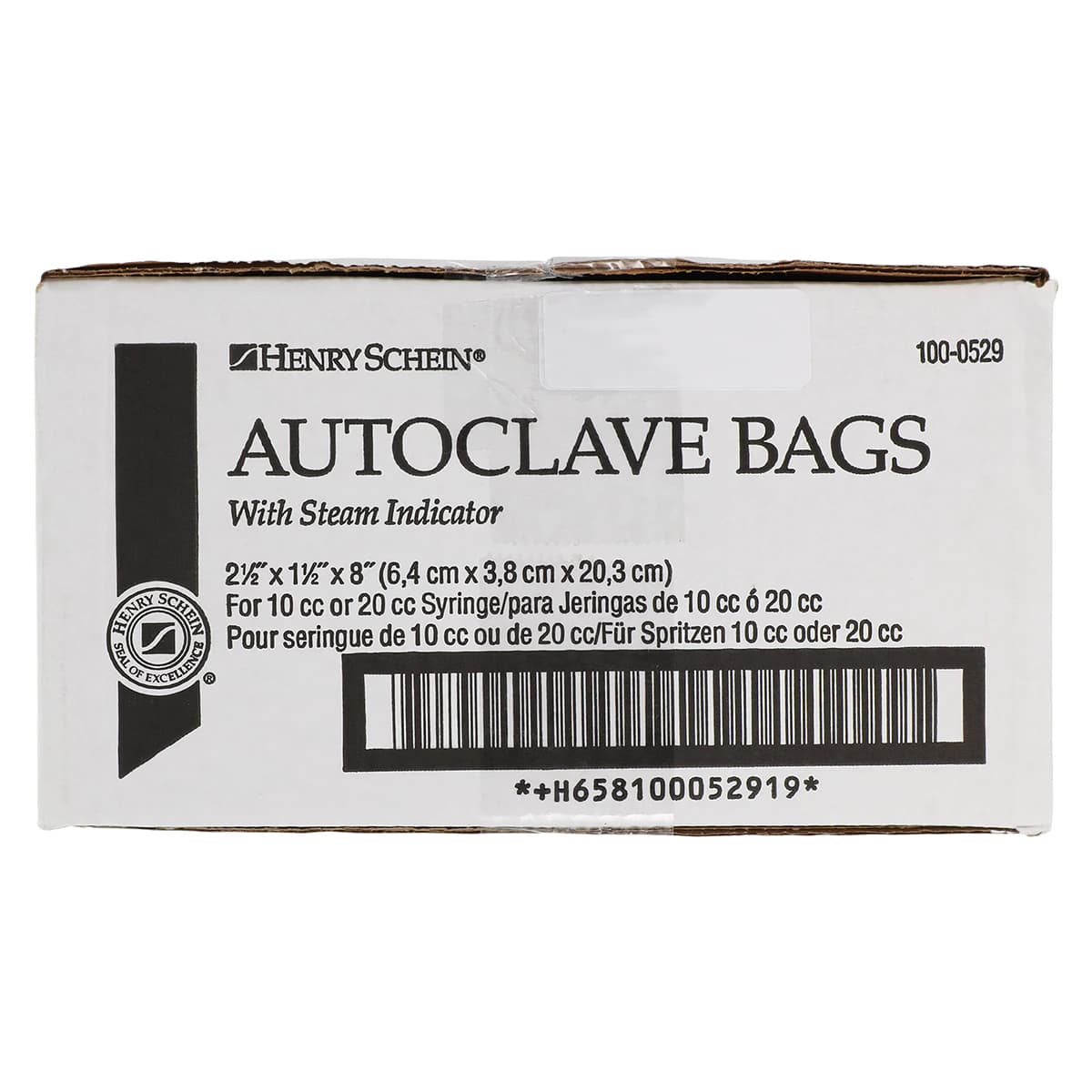 Henry Schein Autoclave Bags, Self-Seal, 8 in x 2.5 in, White, 1000/Box thumbnail 5
