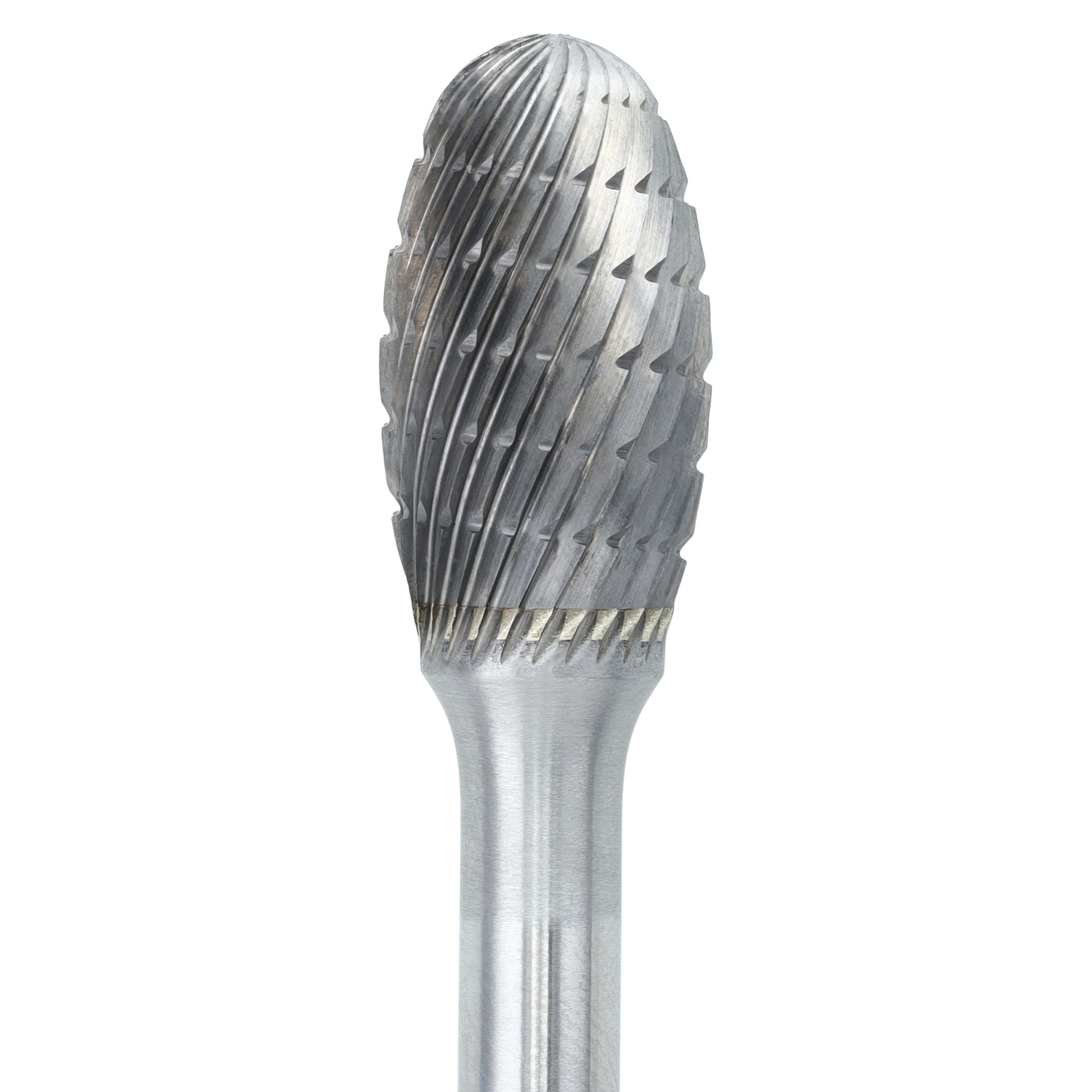 Henry Schein Egg Regular Cut Lathe Carbide Bur, 1/4" Shaft, Laboratory Use, Each thumbnail 4