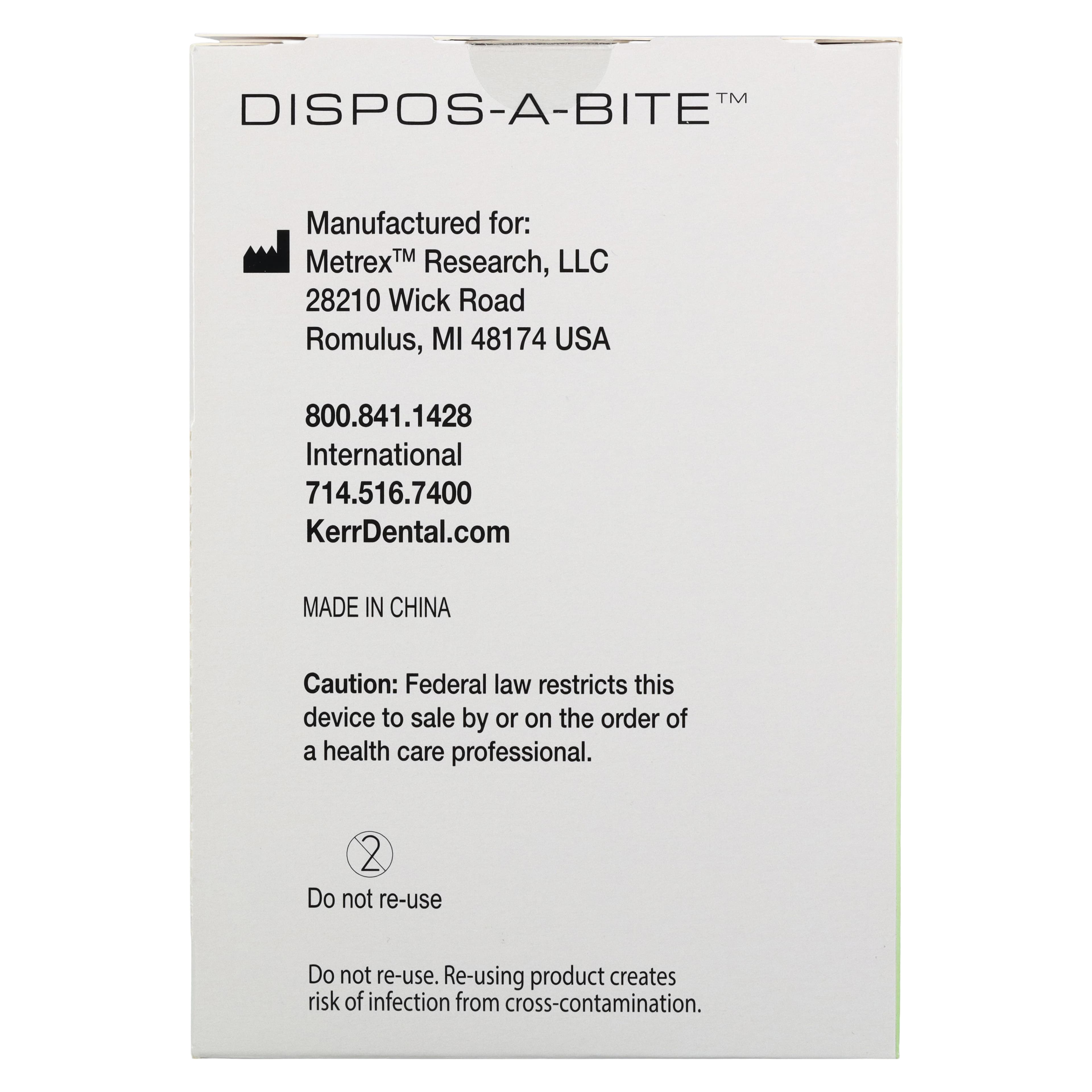 Kerr Dispos-a-Bite Disposable Bite Block for GE/Gendex Panoramic X-Ray, White, 100/Box, #7040C thumbnail 3
