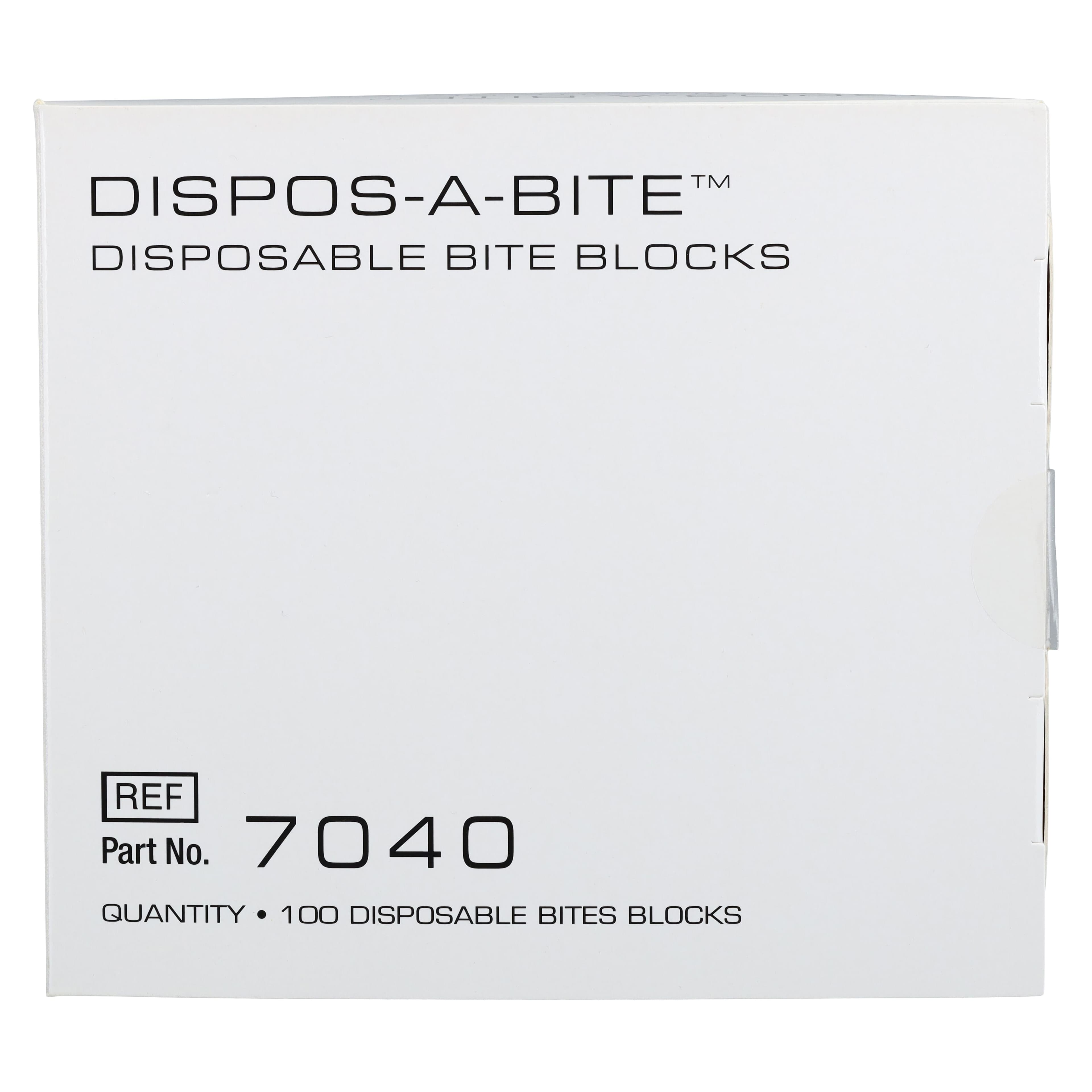 Kerr Dispos-a-Bite Disposable Bite Block for GE/Gendex Panoramic X-Ray, White, 100/Box, #7040C thumbnail 4