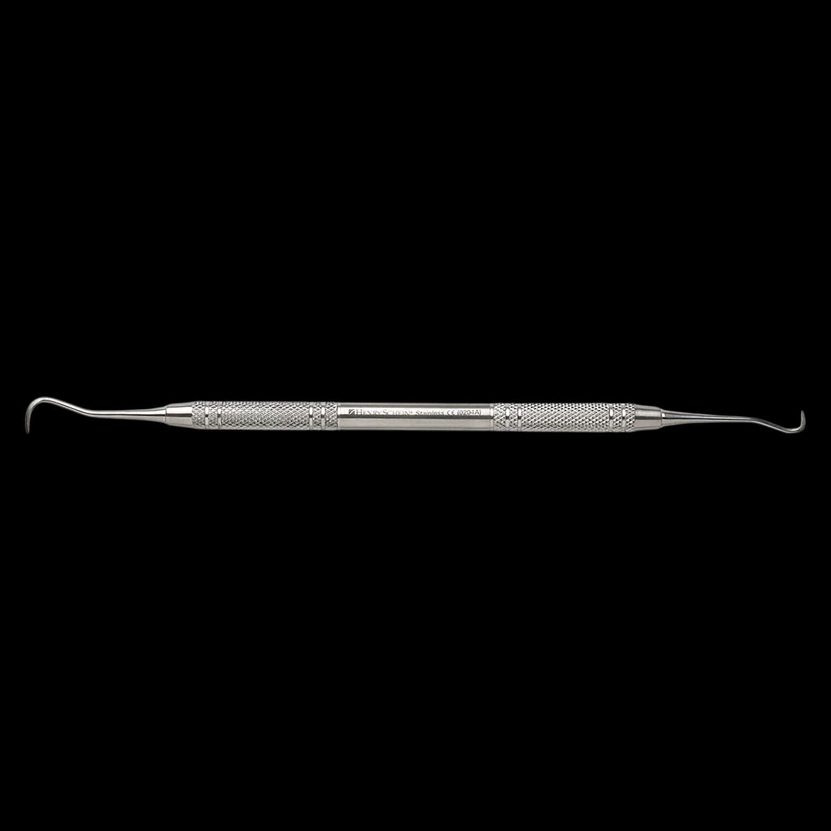 Henry Schein S5/33 Double-Ended Scaler, Stainless Steel Solid Handle, 6.5 mm Diameter, 27 g, Each - S5/33 Scaler - Image 1