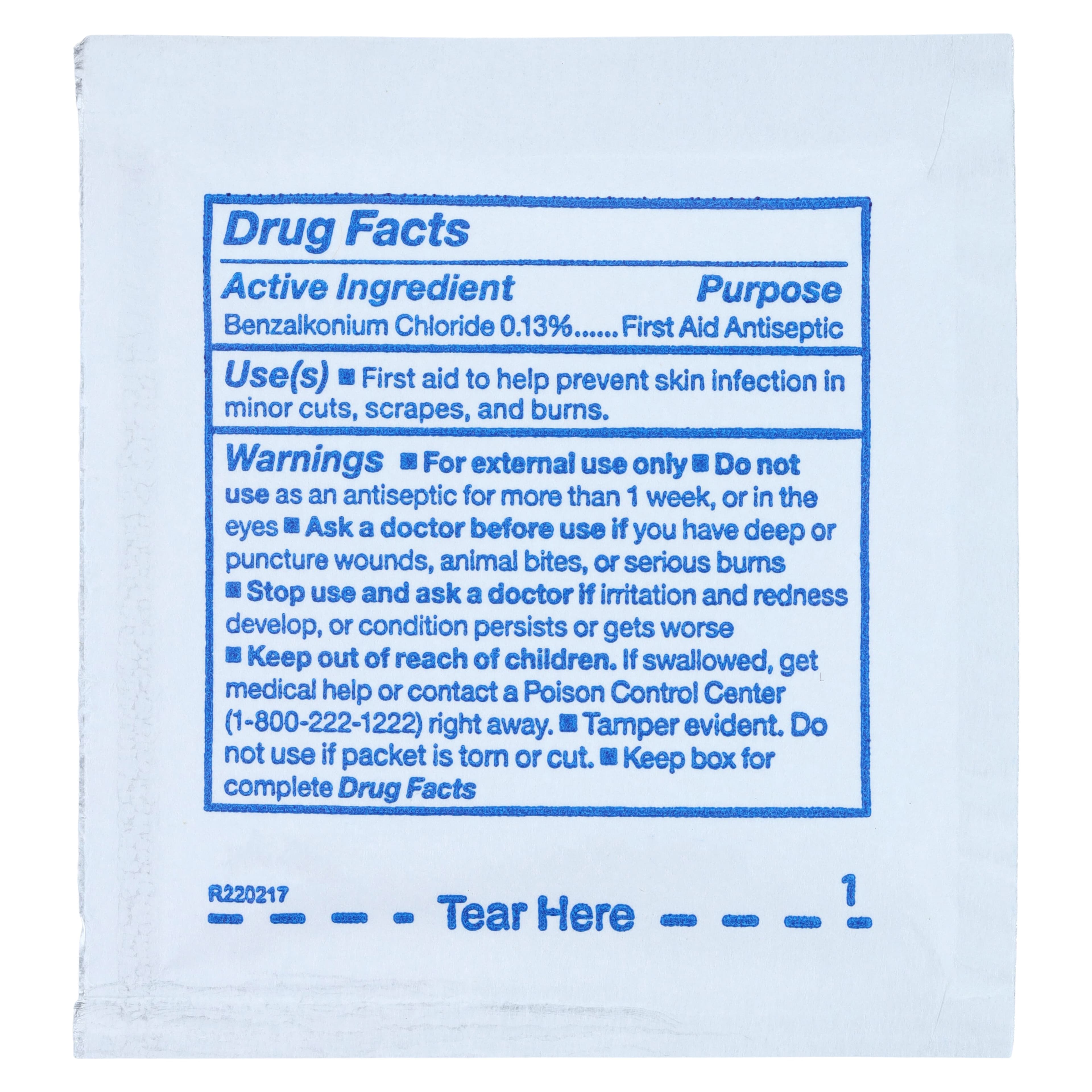 Dynarex Nice 'n Clean Cleansing Towelette, Benzalkonium Chloride, 5x7" thumbnail 4