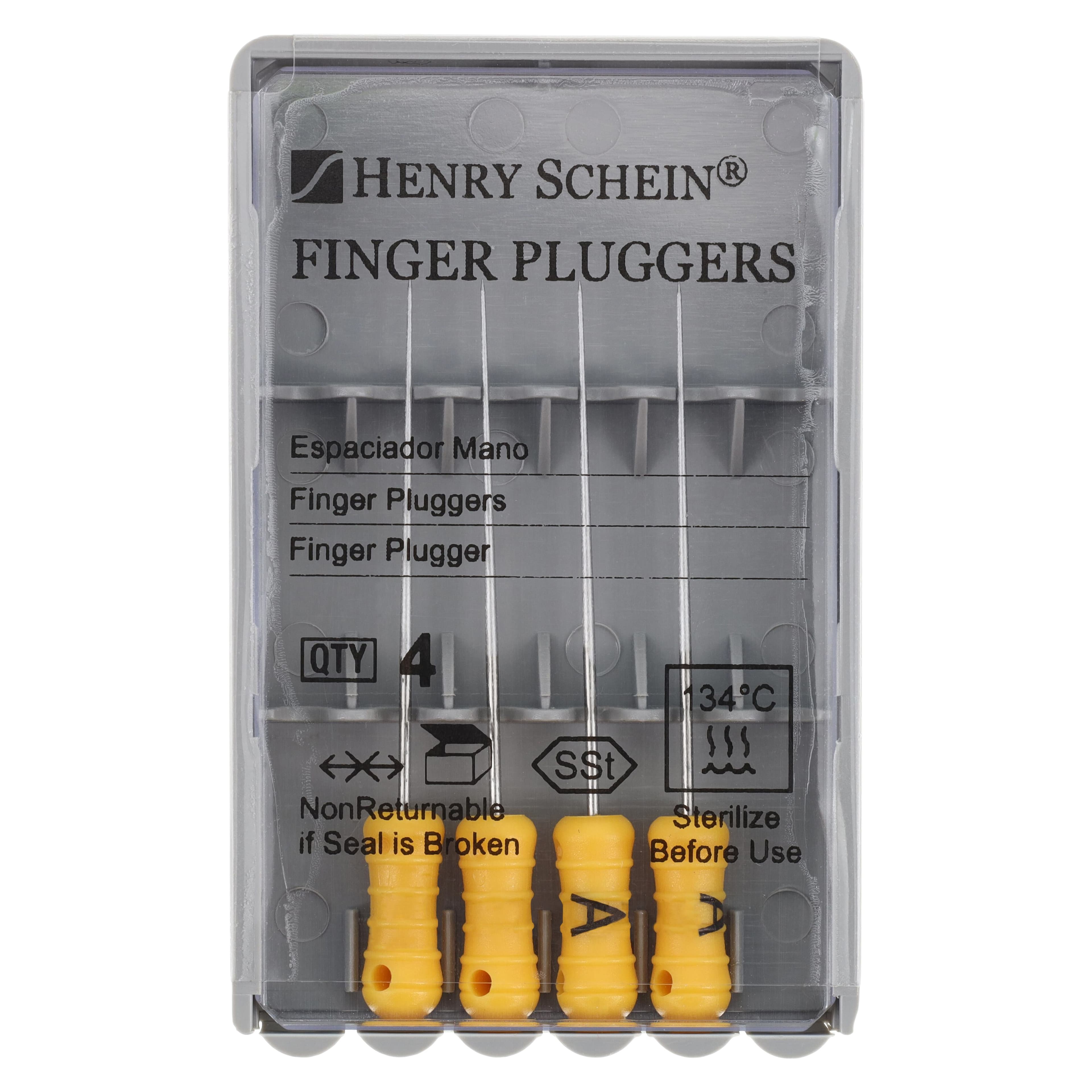 Luks Finger Plugger, 25mm, Yellow, Color Coded, 4/Pk thumbnail 4