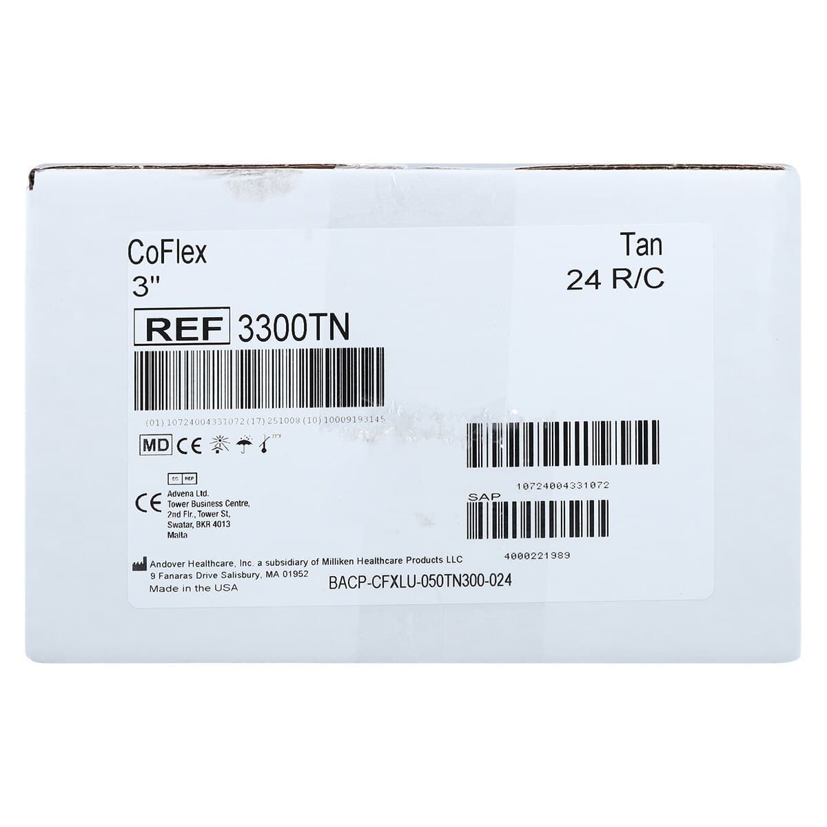CoFlex LF Cohesive Bandage, 3" x 5 yd, Tan, Non-Sterile, 24/Box thumbnail 4