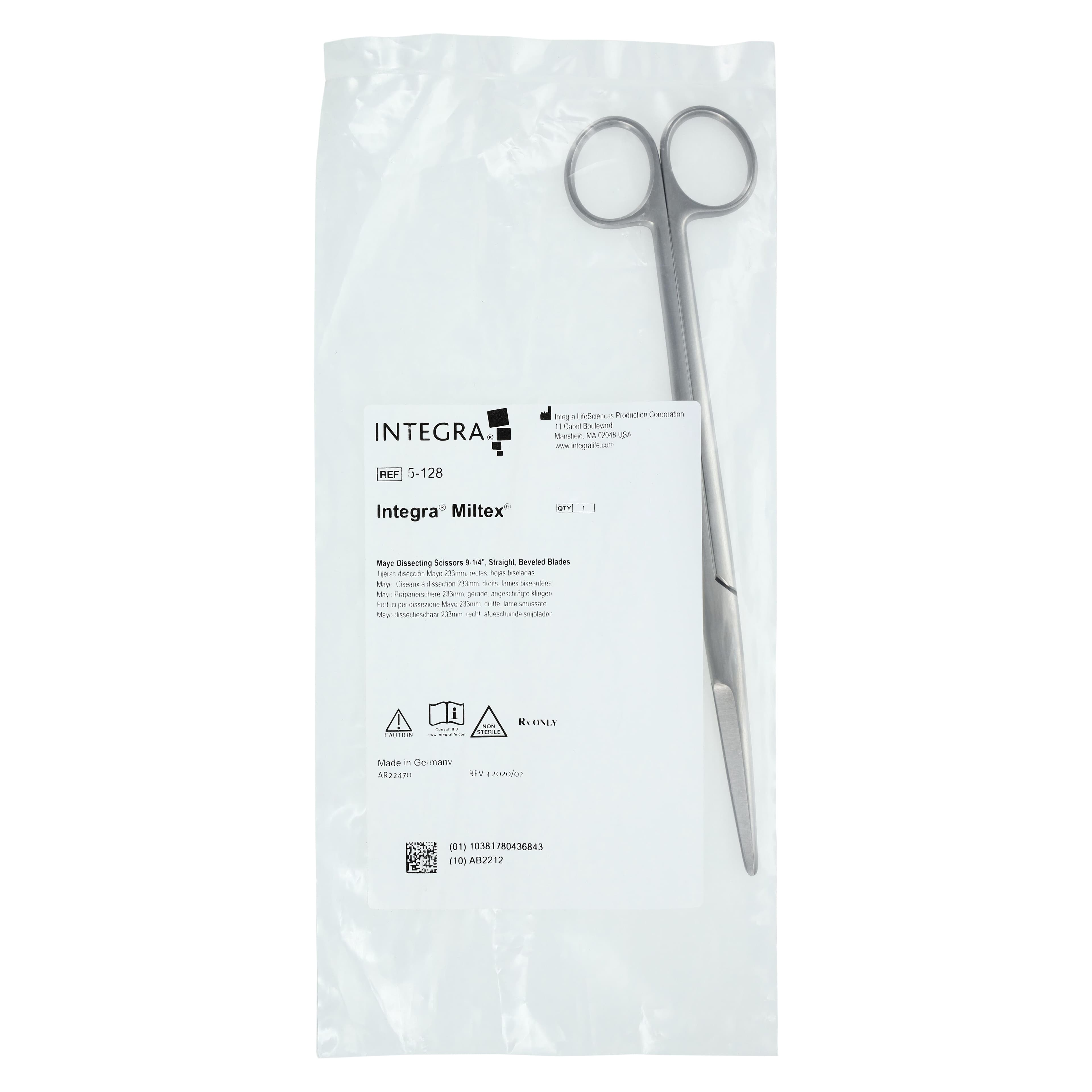 Miltex Mayo Dissecting Scissors, Straight, 9-1/4" (233mm), Stainless Steel, Autoclavable, Reusable thumbnail 5