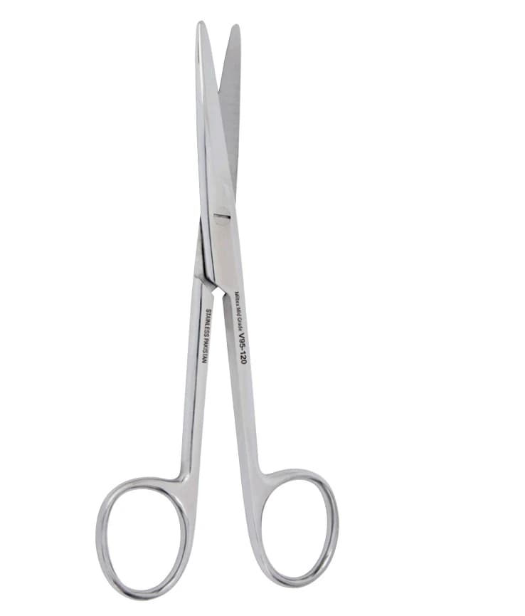 Vantage 6-3/4" Mayo Dissecting Scissors, Straight, Standard Beveled Blades, Stainless Steel thumbnail 2