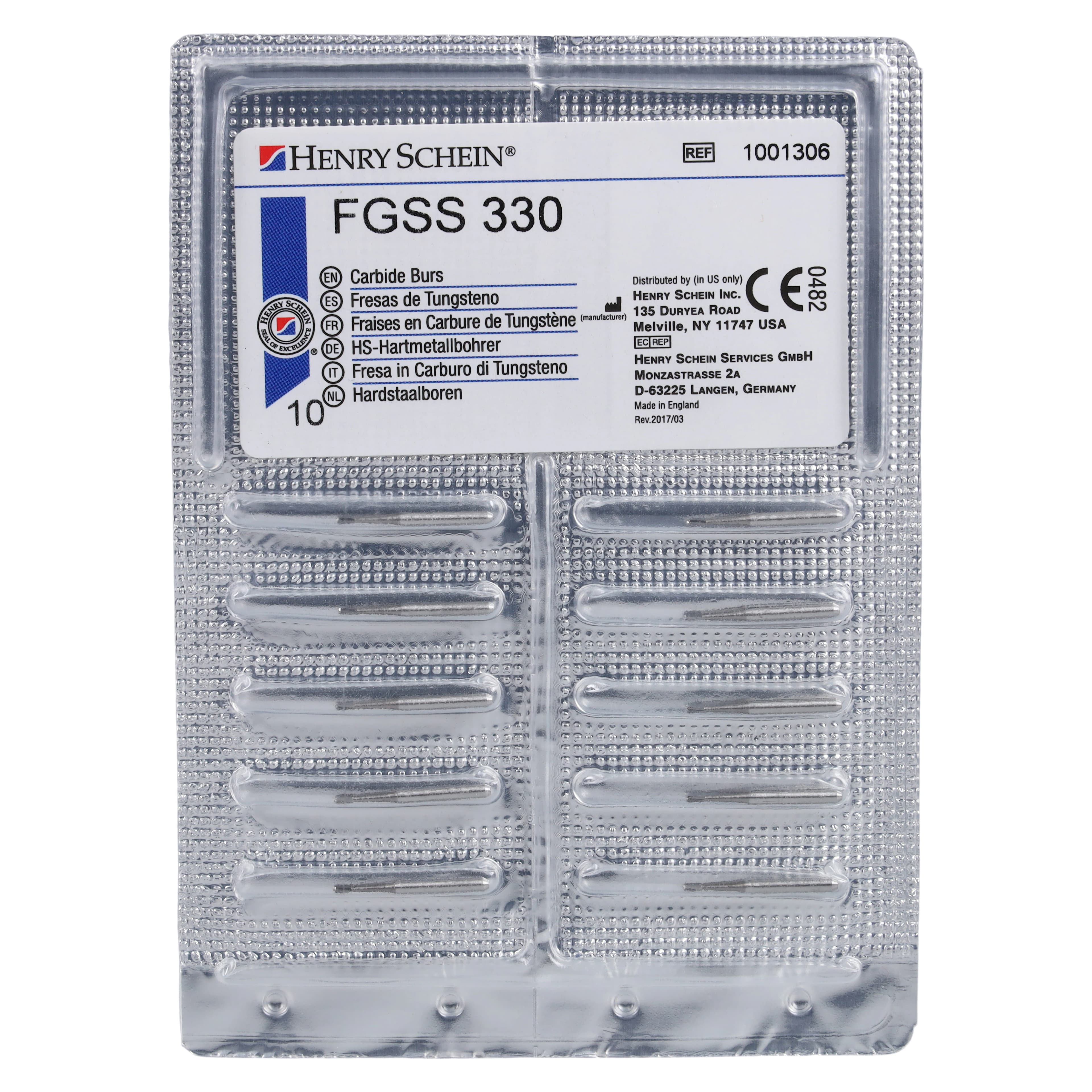 Carbide Bur FGSS 330, Operative Pear, Friction Grip Short Shank, Non-Sterile, 10/Pk thumbnail 5