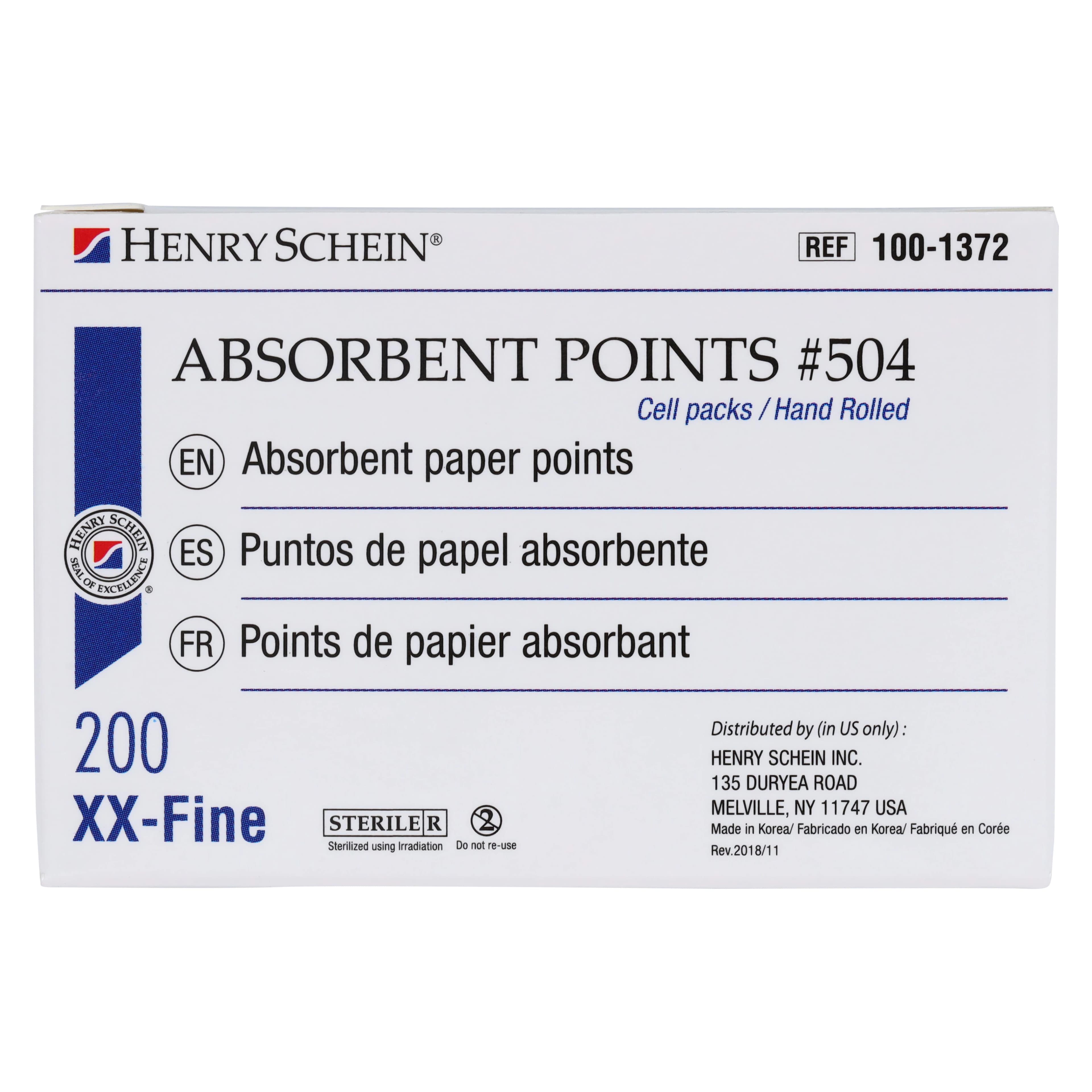 Absorbent Points #504, XX-Fine, White, Sterile, 200/Box thumbnail 7