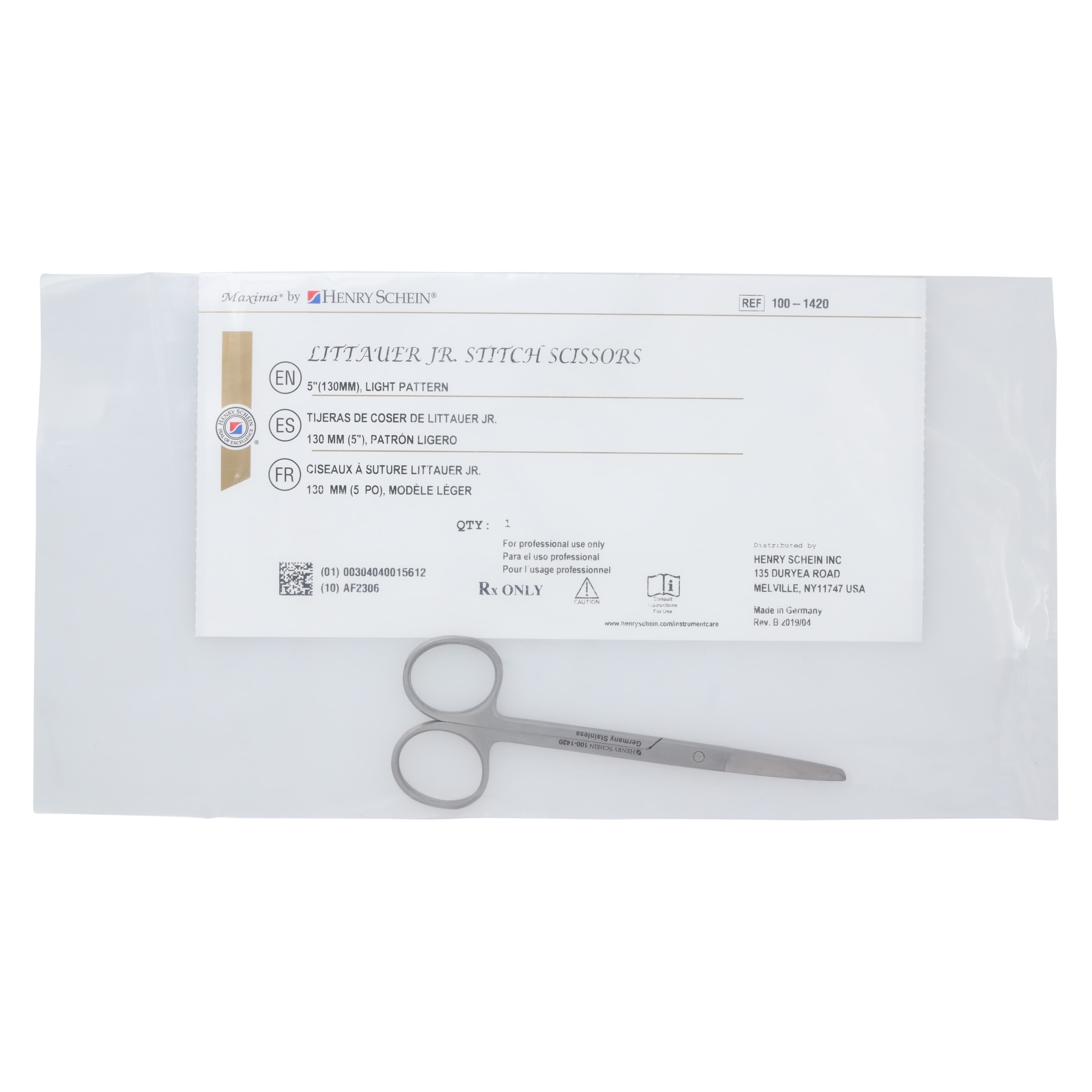 Littauer Jr. Scissors, 5", German Stainless Steel, Each thumbnail 6