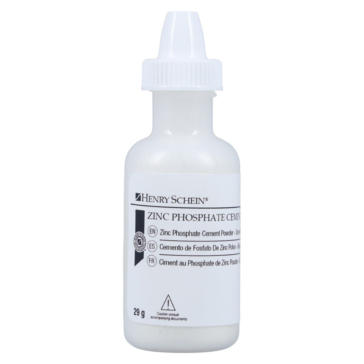 Henry Schein Zinc Phosphate Cement Powder, Snow White, 29 g Bottle thumbnail 3