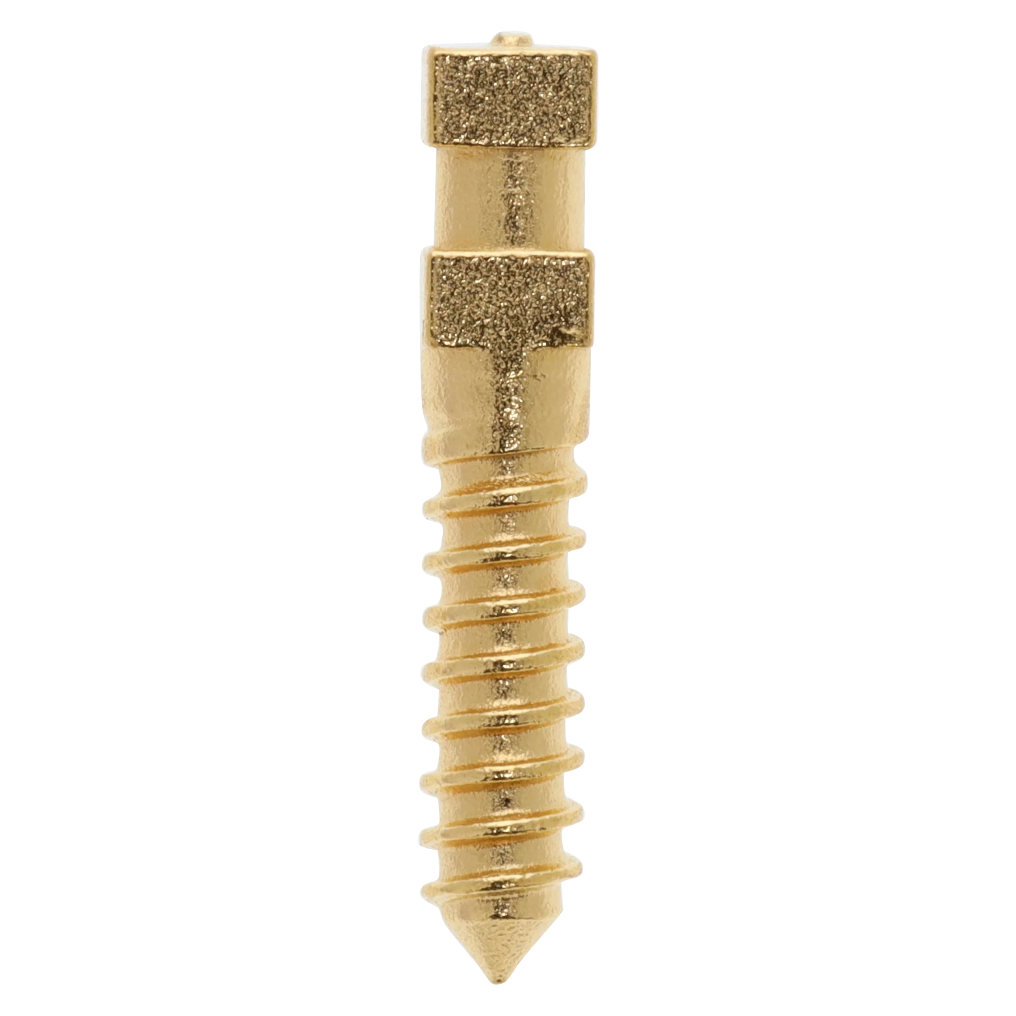 Compo-Post Gold Plated Screw Post Refill, Medium, 9.5 mm, 12/Box - Compo-Posts Refills - Image 1