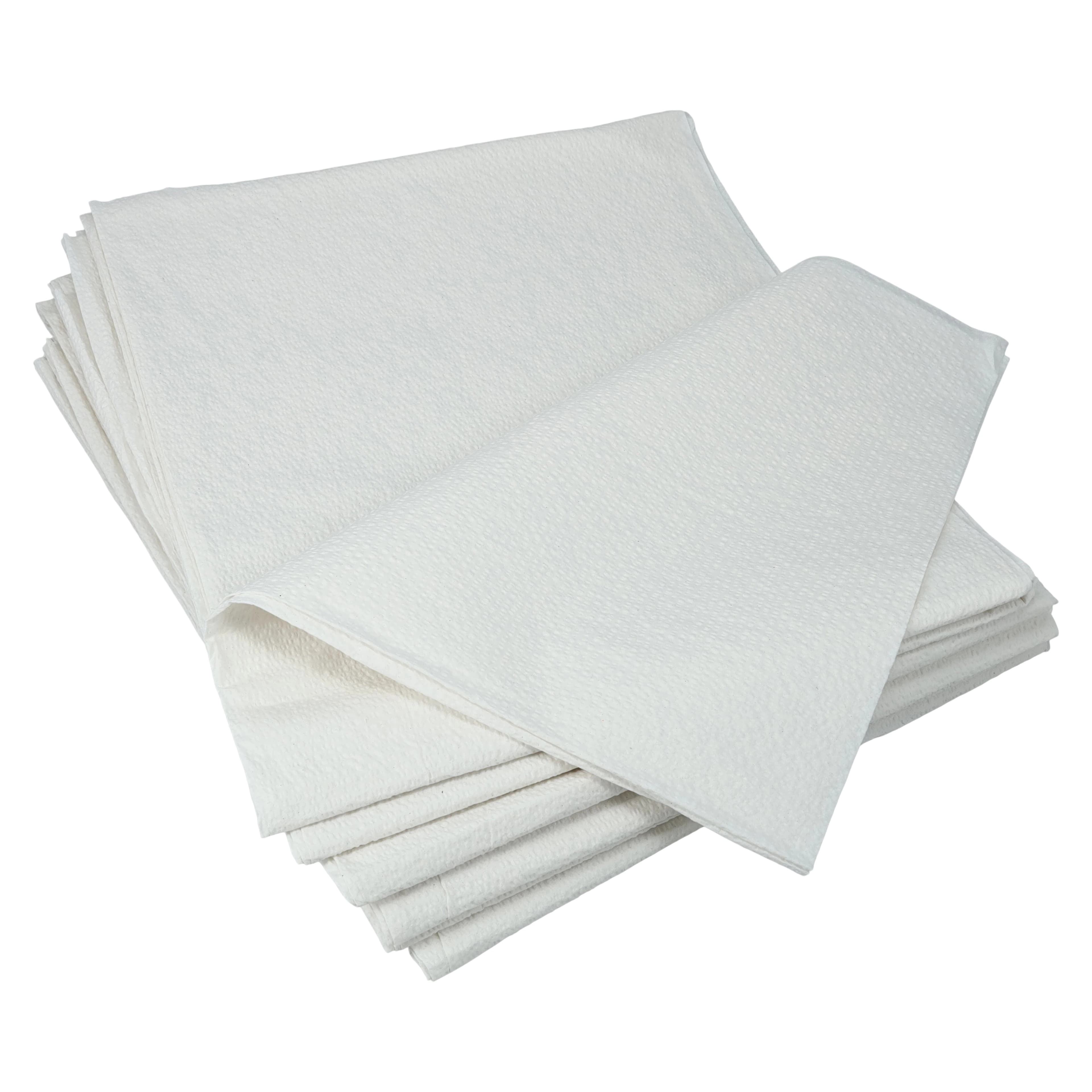 Henry Schein Exam Drape Sheet, 2-Ply Tissue, White, Non-Sterile, 40 in x 48 in, 100/Case - Exam Drape 2Ply Tissue White - Image 1