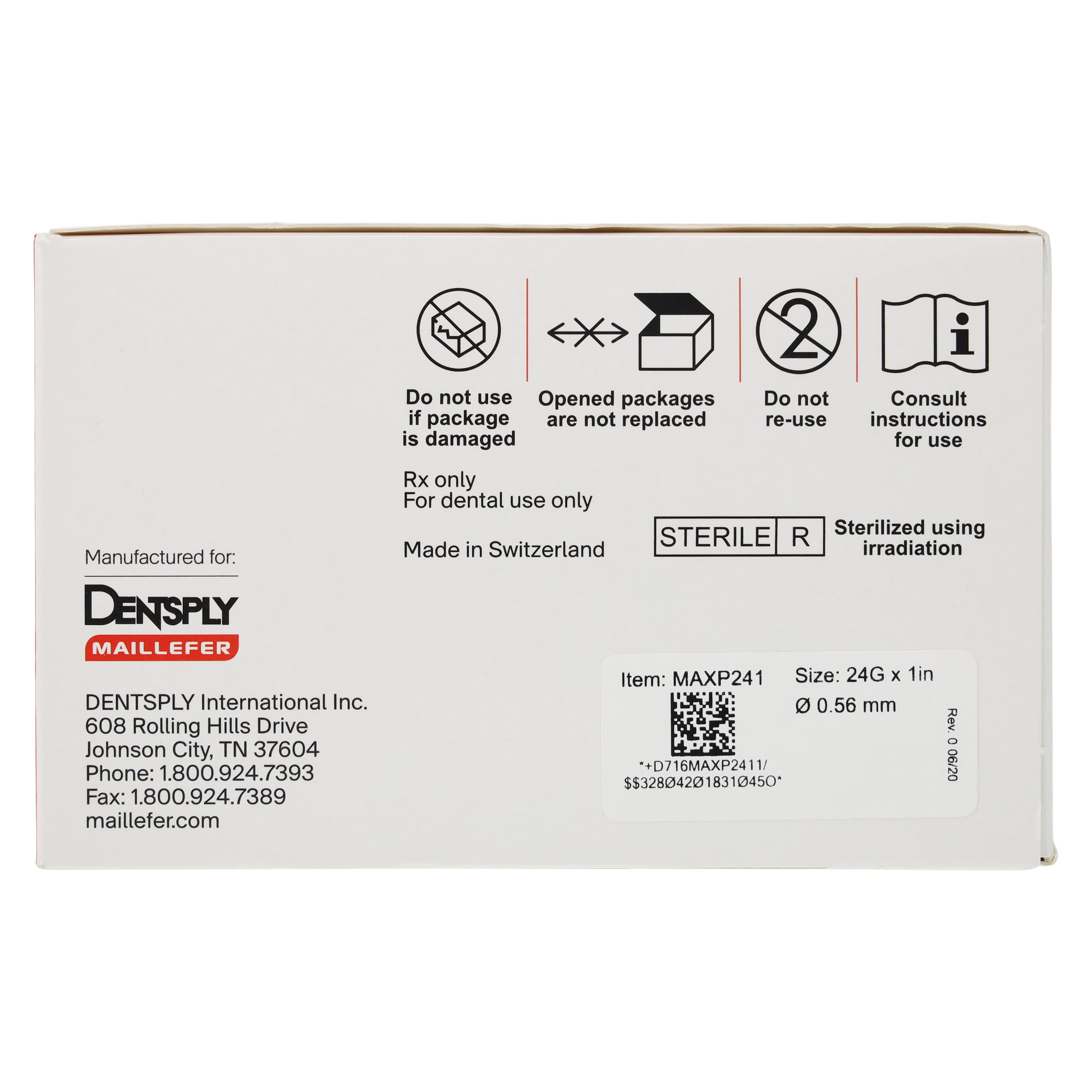 Dentsply Sirona Max-I-Probe Endodontic/Periodontic Irrigation Probe, 24 Gauge x 1", Violet #60, 100/Box, MAXP241 thumbnail 6