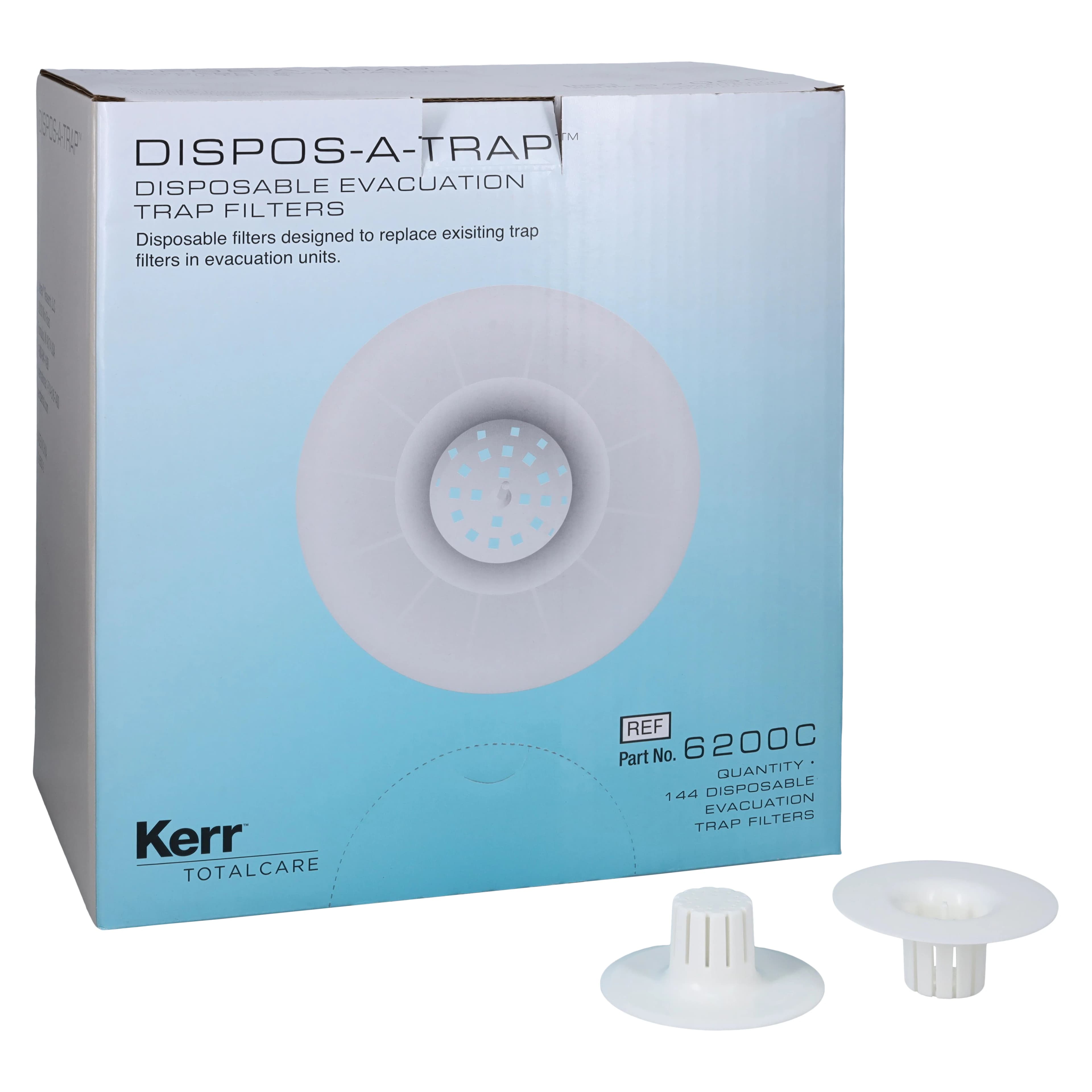 Dispos-a-Trap Disposable Evacuator Trap, Model 6200-C, 2 3/4" Diameter, 144/Pkg - Dispos-a-Trap&trade; - #6200-C - 2 3/4" Diameter - Image 1