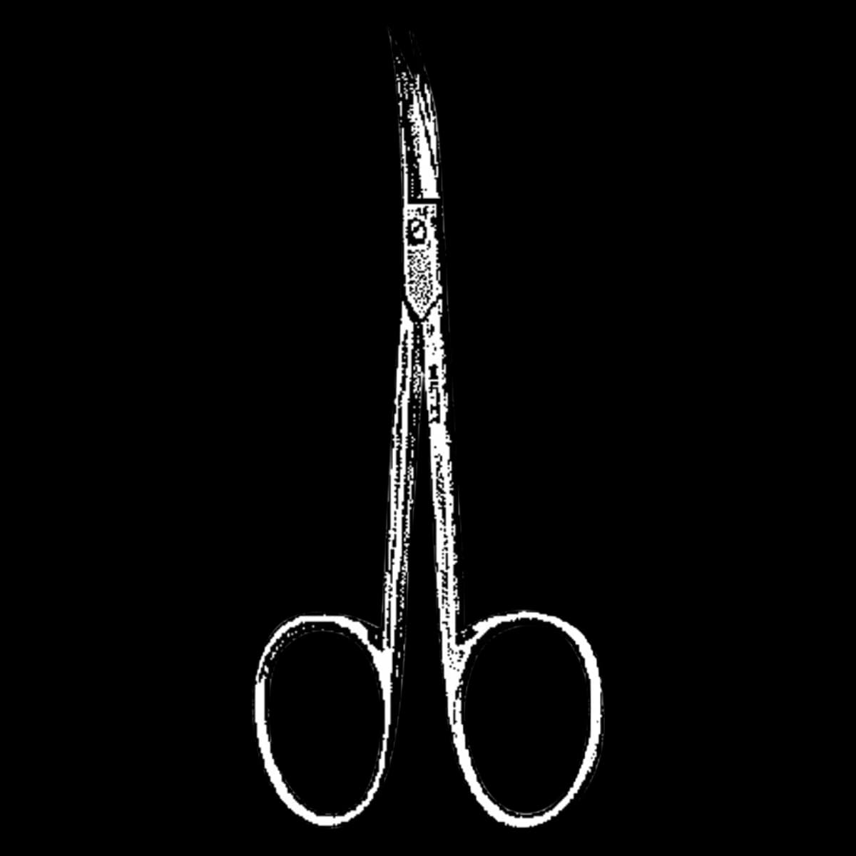 Miltex Cuticle Scissors, 3.5" Curved, German Chrome, Each, 01KEZKNKNCYVCPTYK92T6G9Q23 - Cuticle Scissors Chrome - Image 1