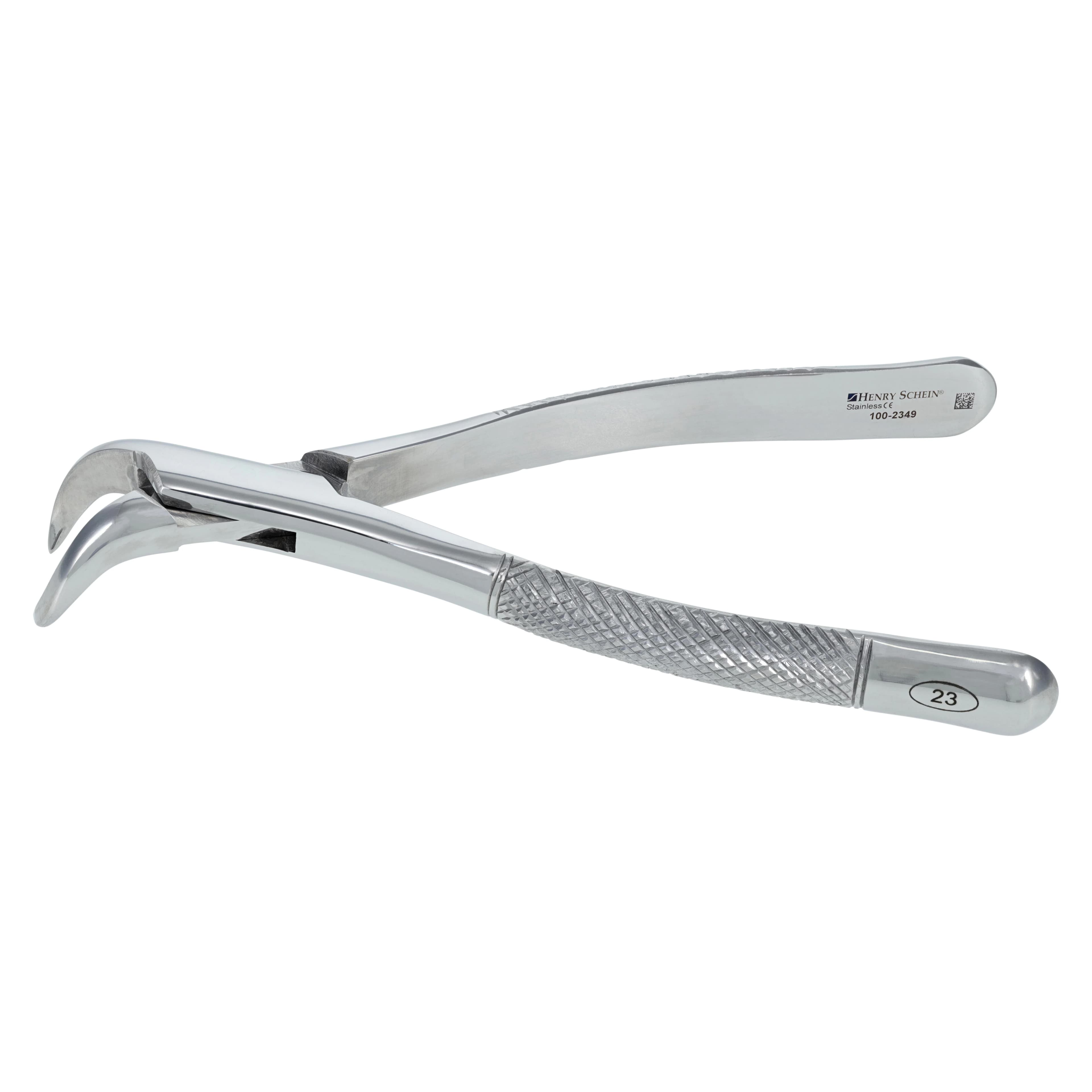 HSI Surgical Extracting Forceps, Size 23, 1st and 2nd Molar Lower, Universal Cowhorn, Stainless Steel, Each thumbnail 3