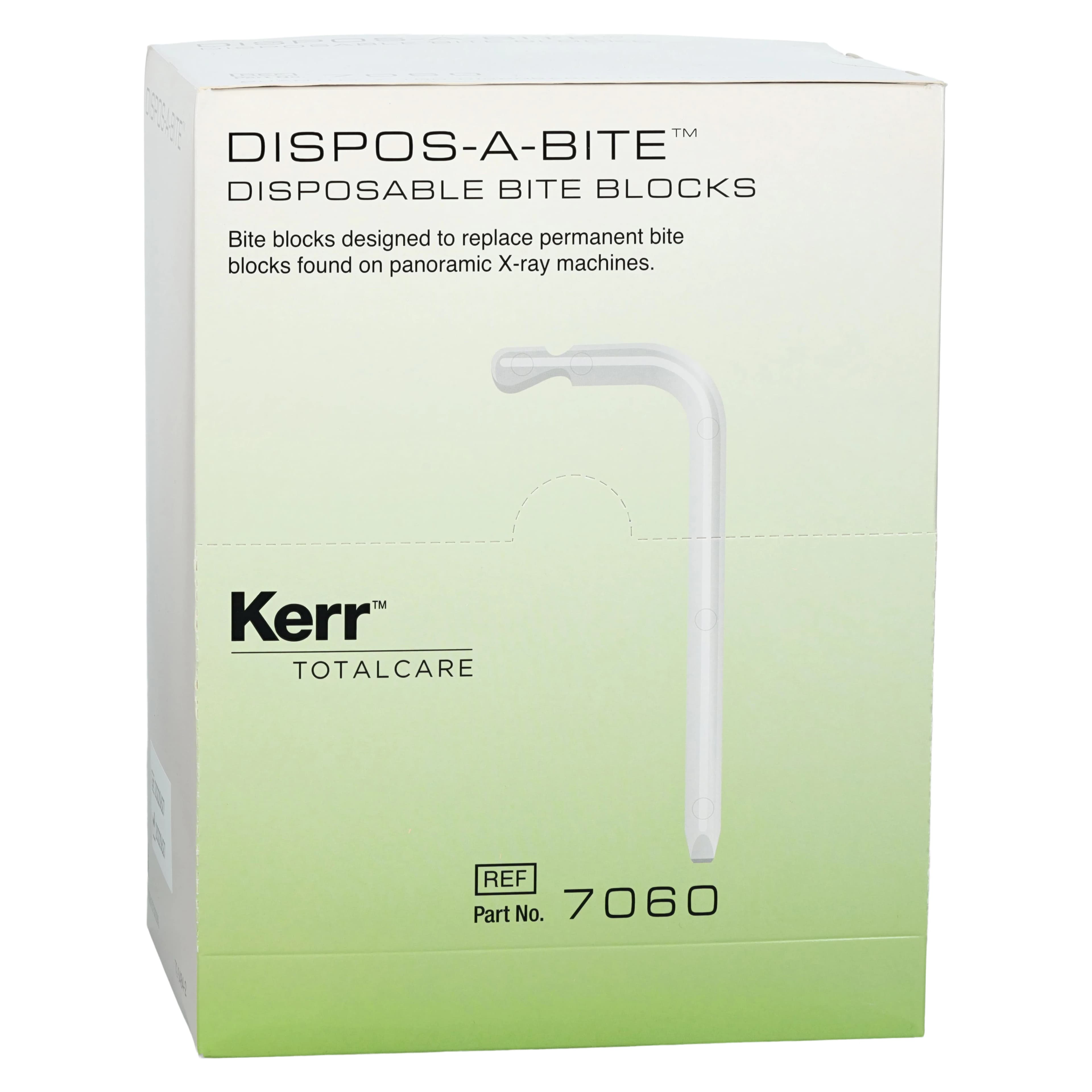 Kerr Dispos-a-Bite Disposable Bite Block for Planmeca Panoramic X-Ray, White, 100/Box, #7060C - Dispos-a-Bite™ Disposable Biteblock for Planmeca Box of 100 - Image 1