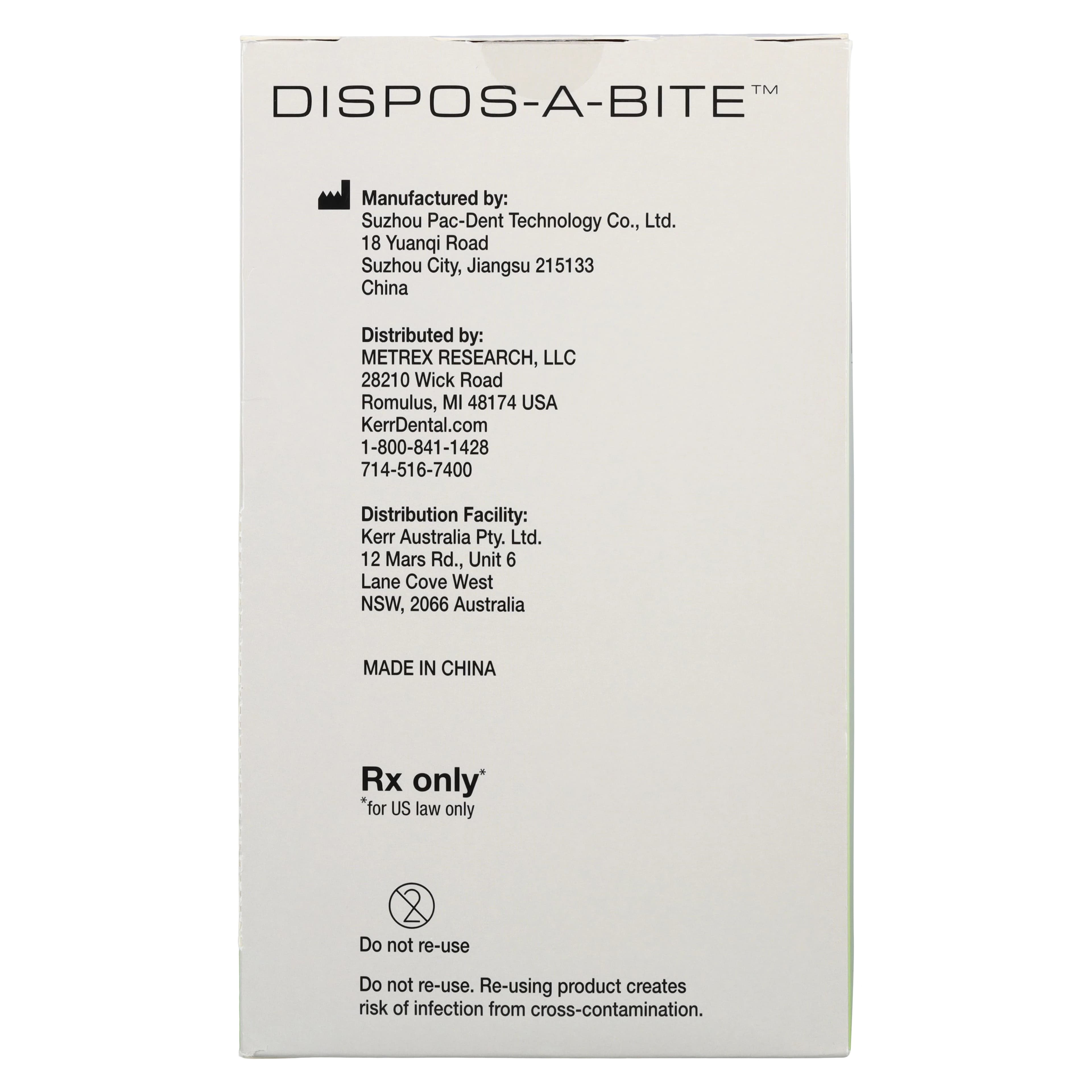 Kerr Dispos-a-Bite Disposable Bite Block for Planmeca Panoramic X-Ray, White, 100/Box, #7060C thumbnail 3