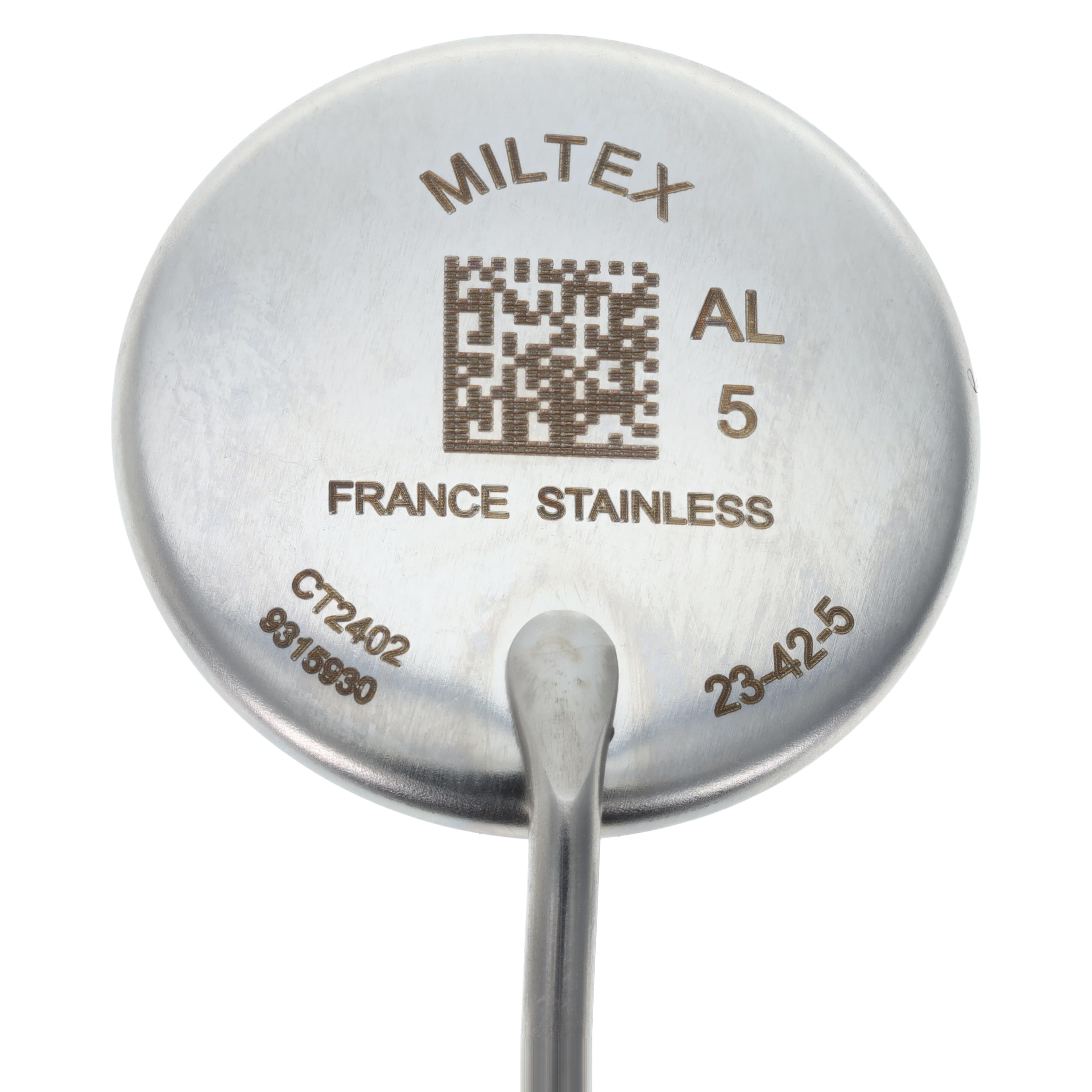 Miltex-Integra Laryngeal Mirror #5, 24mm Diameter, with Octagon Threaded Handle thumbnail 5