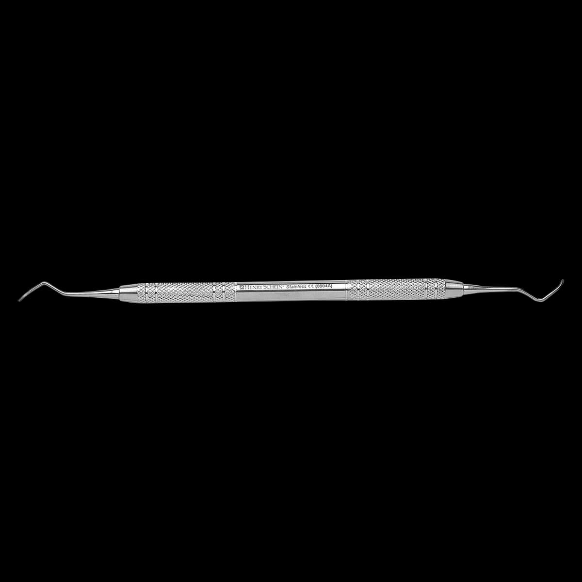 Henry Schein Columbia Curette Double End 13/14, Solid Handle, Stainless Steel, Each - 13/14 Columbia Curette - Image 1