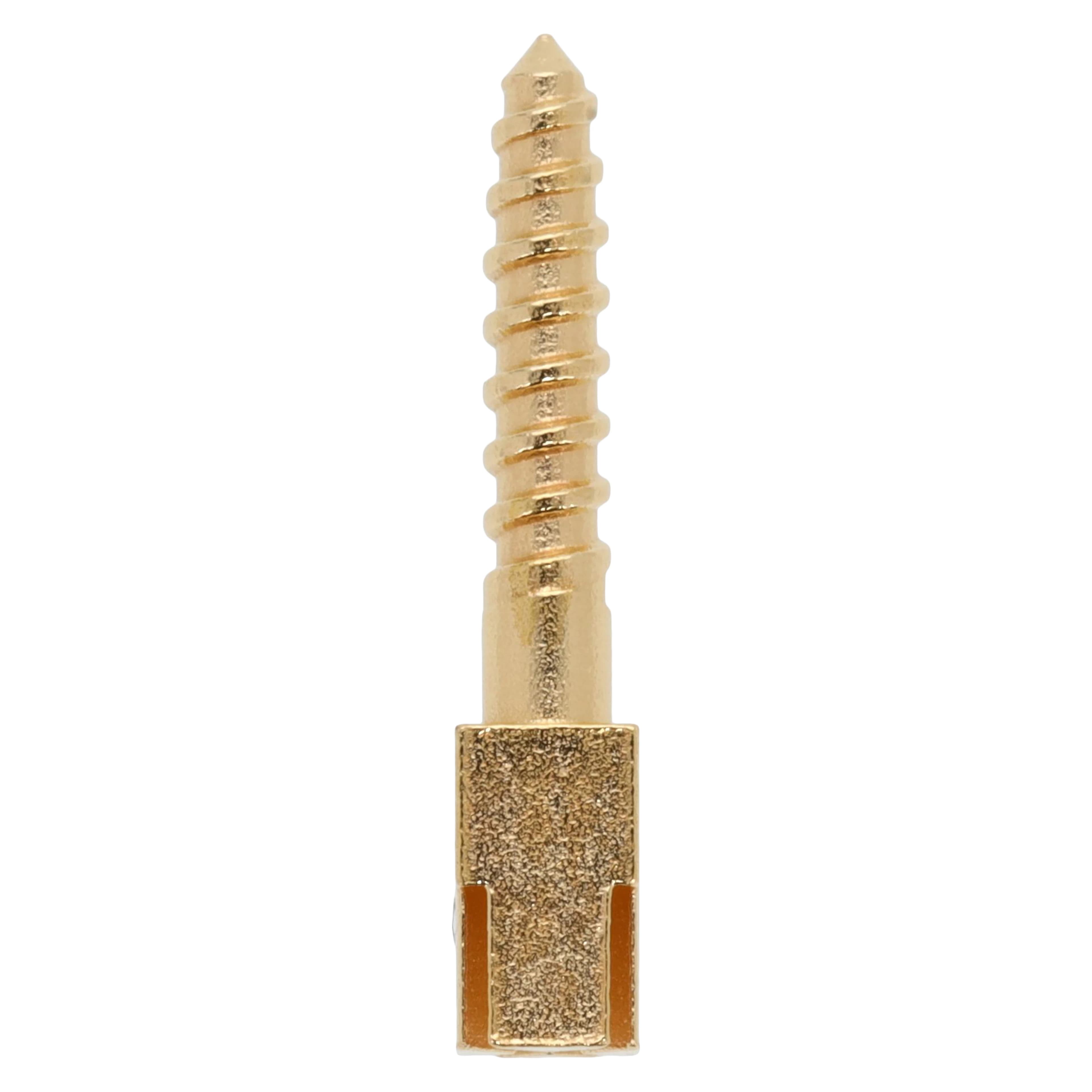 HSI Screw Posts Gold Plated Refill, Medium, 12/Box - Screw Posts Refills - Image 1