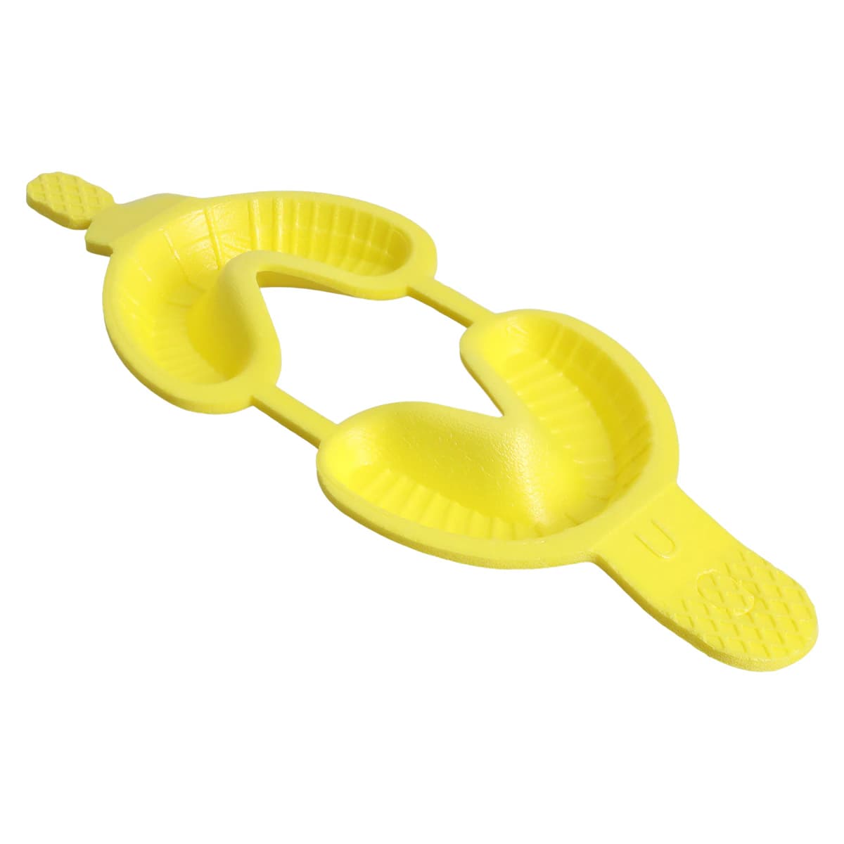 Acclean Dual Arch Fluoride Trays, Foam, Small, With Hinge, Yellow, Disposable, 100/Box - Double Trays Yellow - Image 1