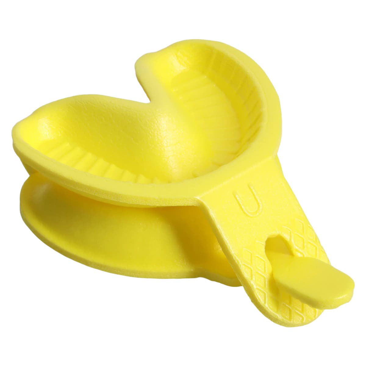 Acclean Dual Arch Fluoride Trays, Foam, Small, With Hinge, Yellow, Disposable, 100/Box thumbnail 3