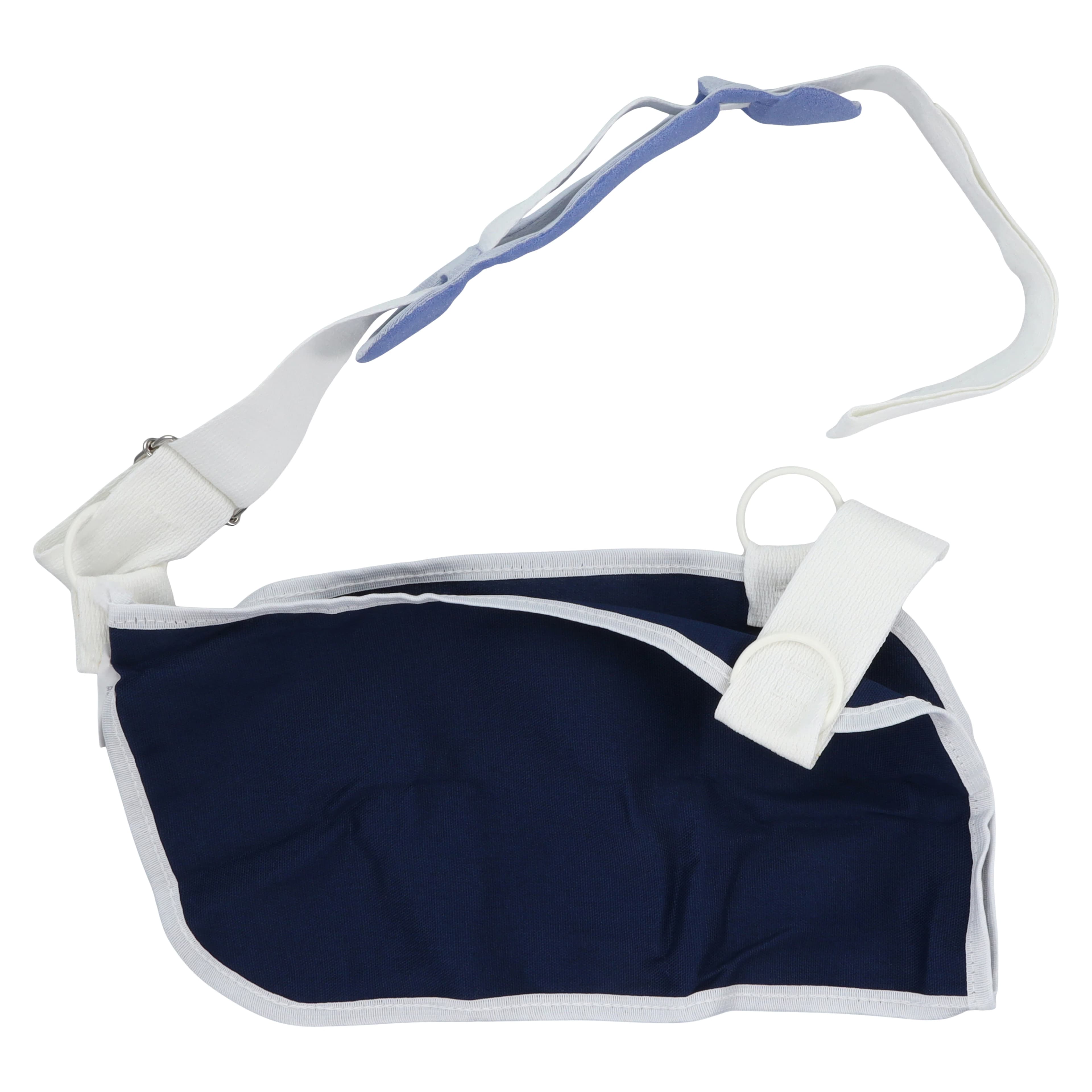 Deroyal Immobilizer Sling with Swathe, Navy, Shoulder, Adult, Large, Canvas, 9x19.5" Pouch - Immobilizer W/Swathe Nvy Shldr - Image 1