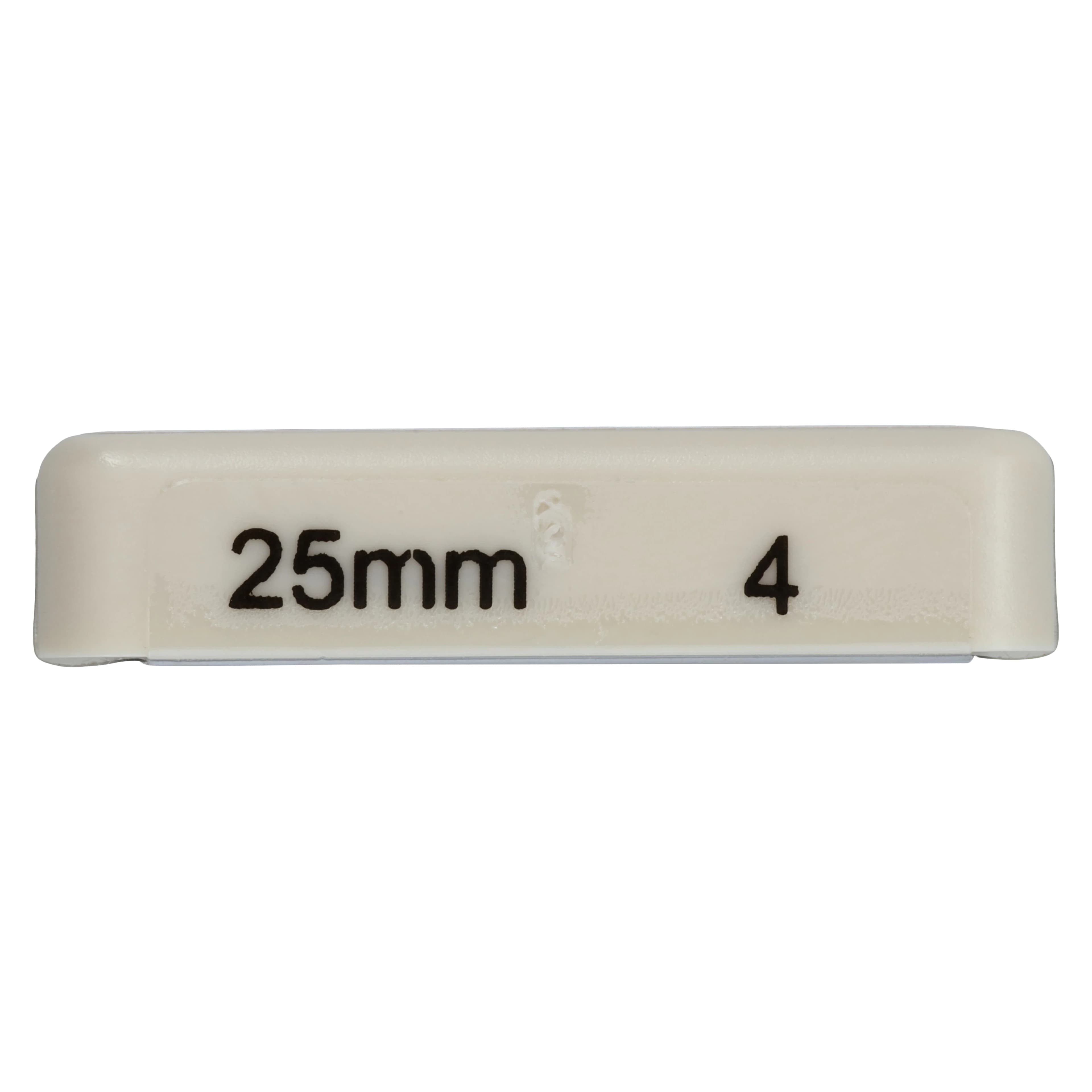 HSI Paste Filler Stainless Steel, Right Angle, 25mm, Size 4, Black, Color Coded, 4/Box thumbnail 4