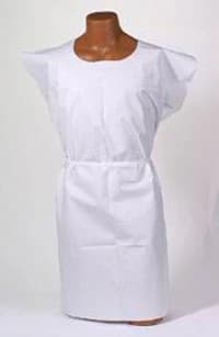 TIDI Choice Green Patient Exam Gown, Tissue/Poly/Tissue Waffle, 30" x 42", Latex-Free, Fluid Resistant, Case of 50 thumbnail 2