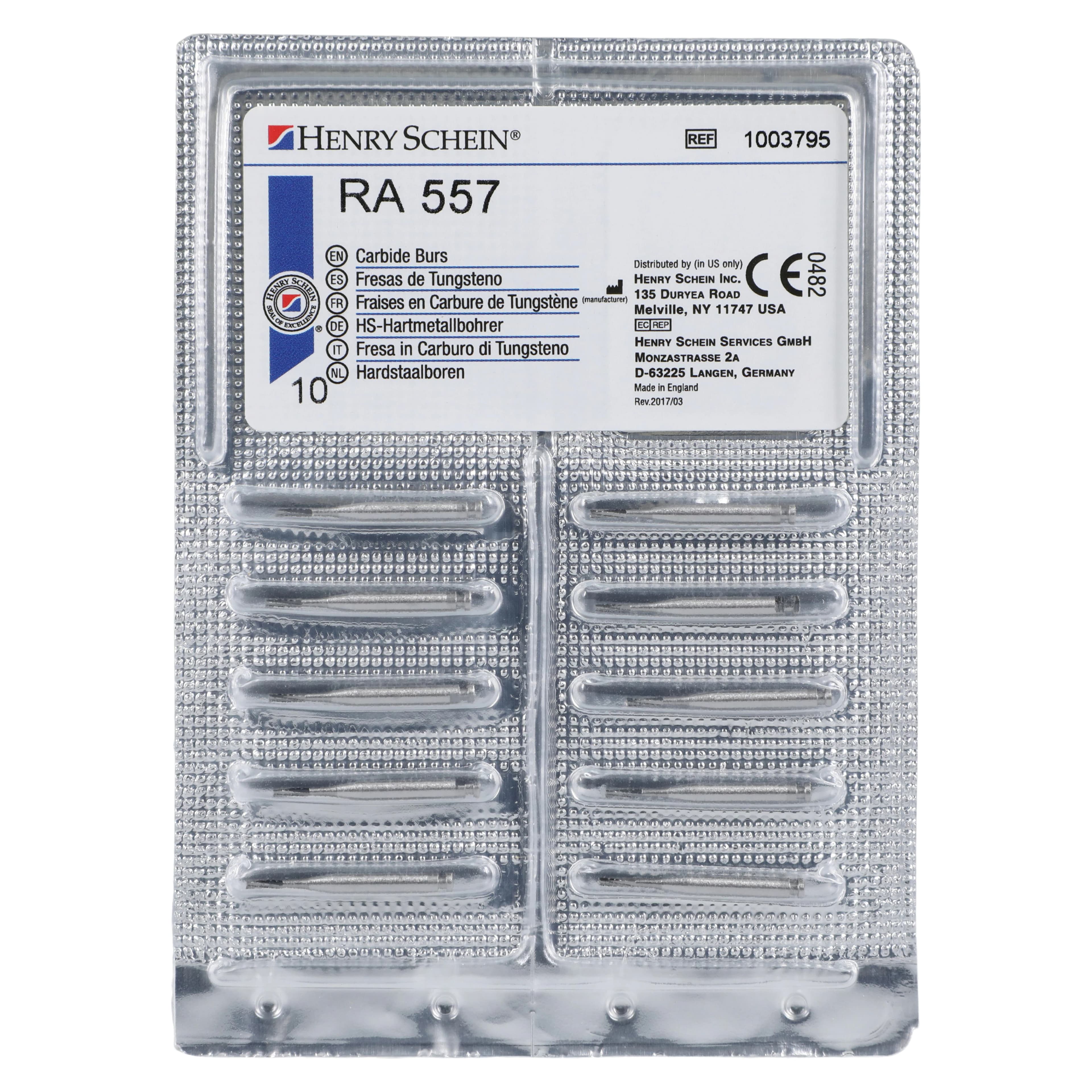 Carbide Bur RA 557, Non-Sterile, Operative Fissure Latch Angle, 10/Pk thumbnail 5