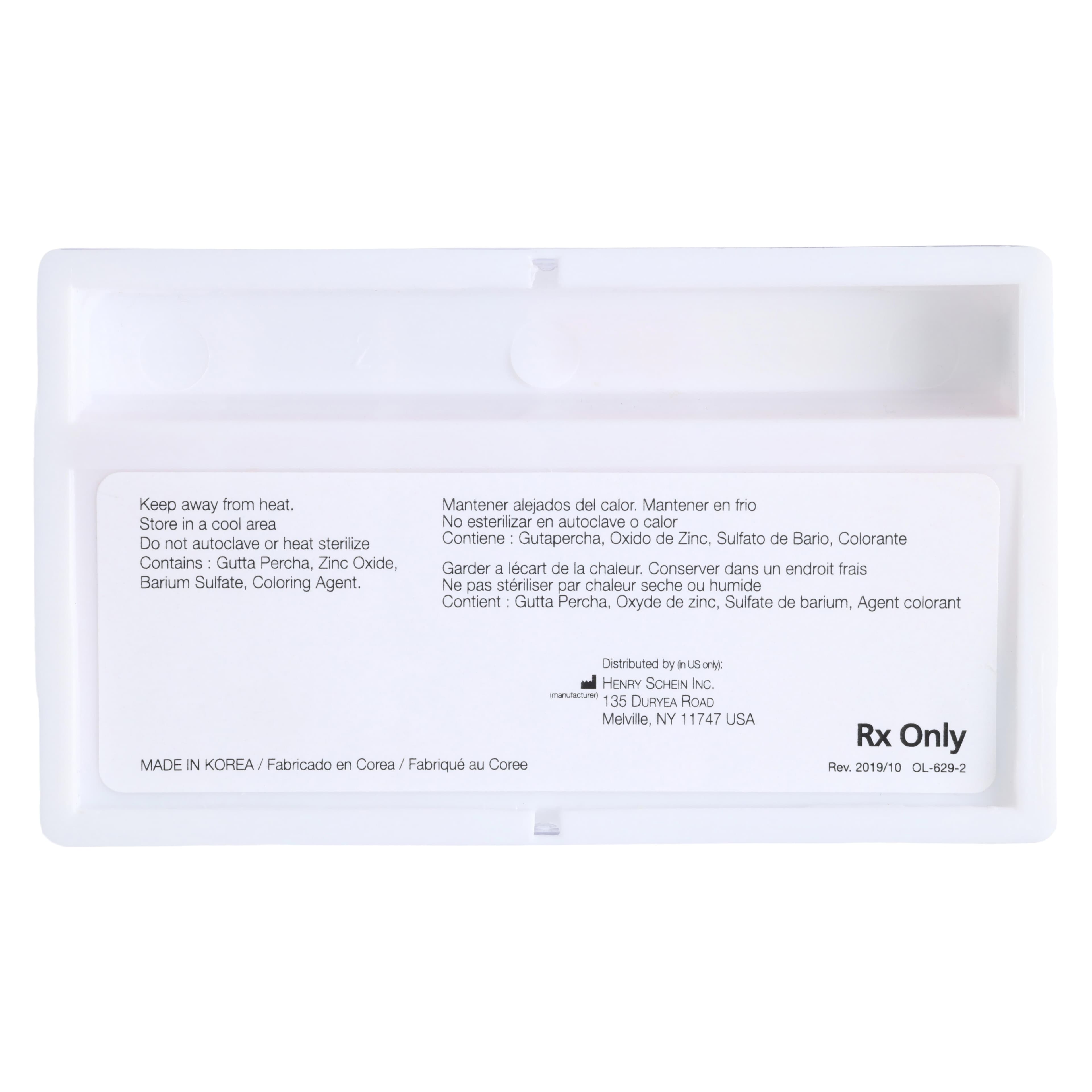 HSI Standardized Cadmium-Free Gutta Percha Points, Hand Rolled, Size 15-40, ISO Color Coded, Assorted, 150/Box thumbnail 7