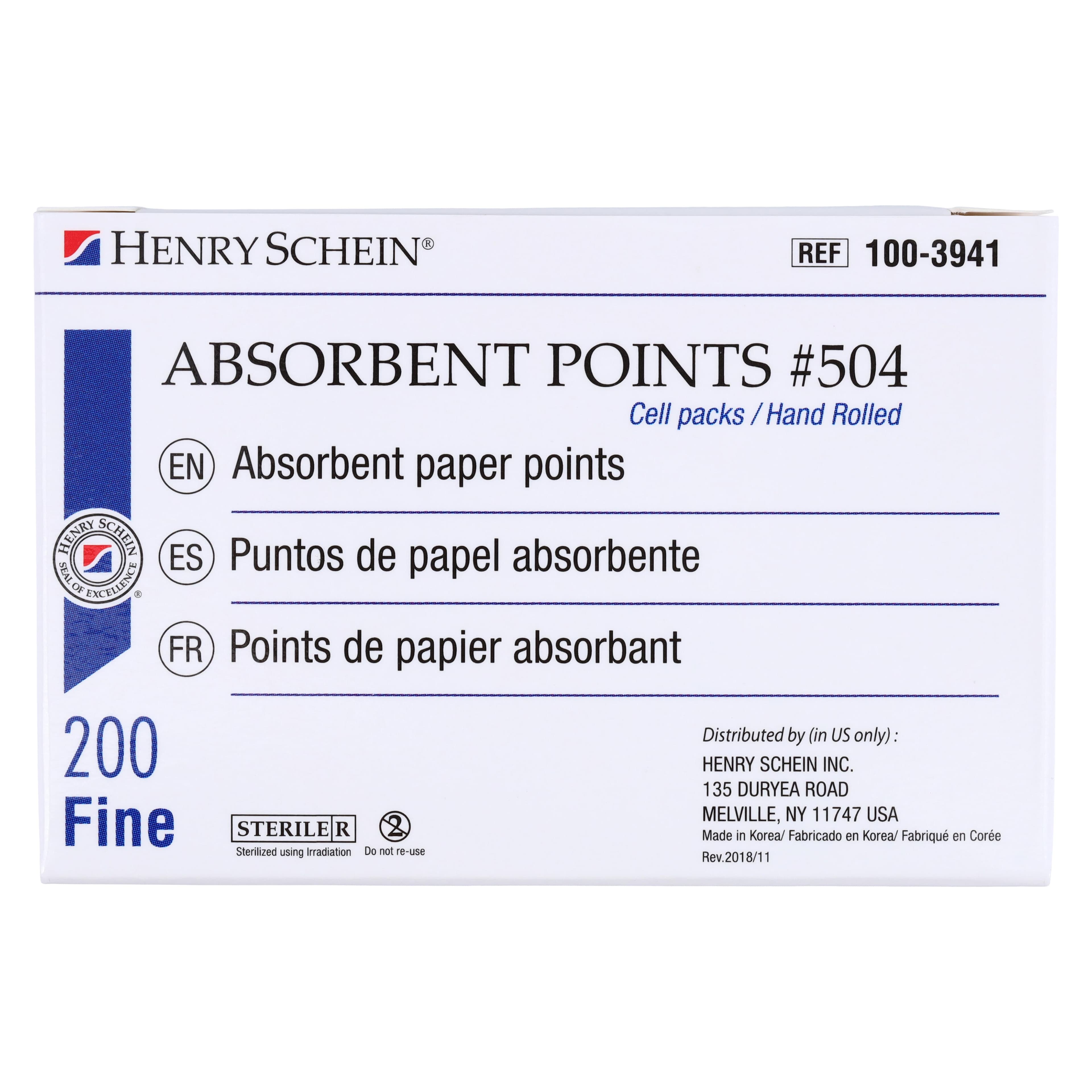 Absorbent Points #504, Fine, White, Sterile, 200/Box thumbnail 6