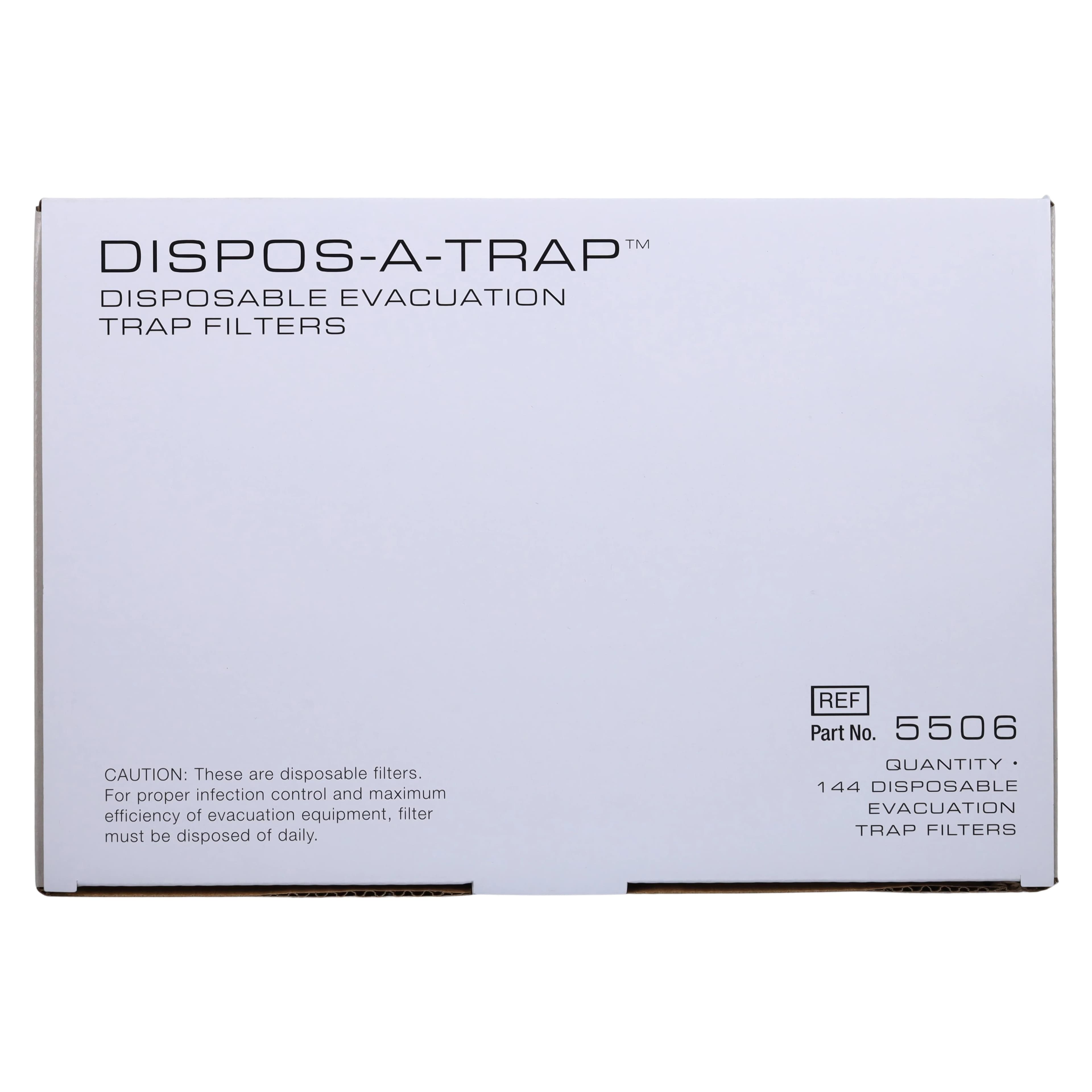 Kerr TotalCare Dispos-A-Trap #5506 Disposable Evacuator Trap for Den-Tal-Ez, Black Plastic Filters, 2-3/4" Diameter, 144/Box thumbnail 6