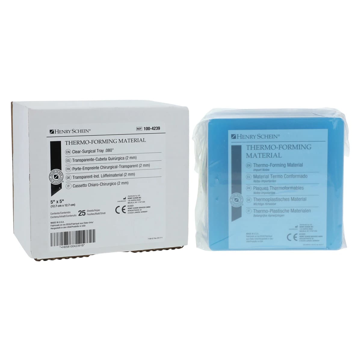 Thermo-Forming Surgical Tray Material, Clear, 0.080", 25/Box - Thermo-Forming Surgical Tray Material - Image 1