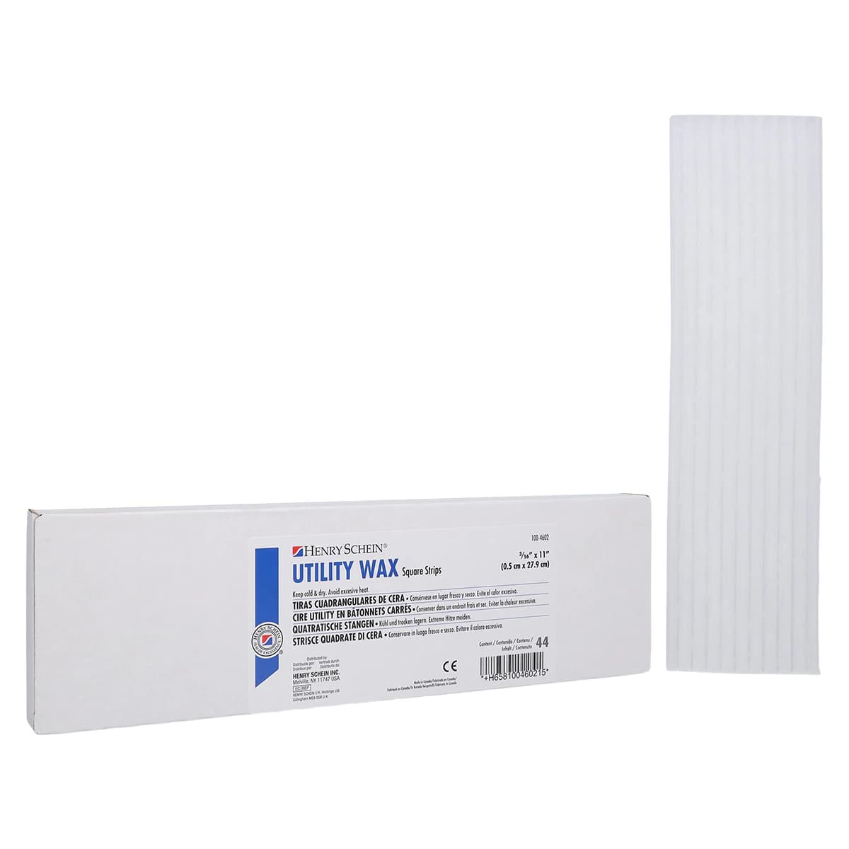 Henry Schein Square Wax Ropes, Utility Wax, 44/Box - Square Wax Ropes - Image 1