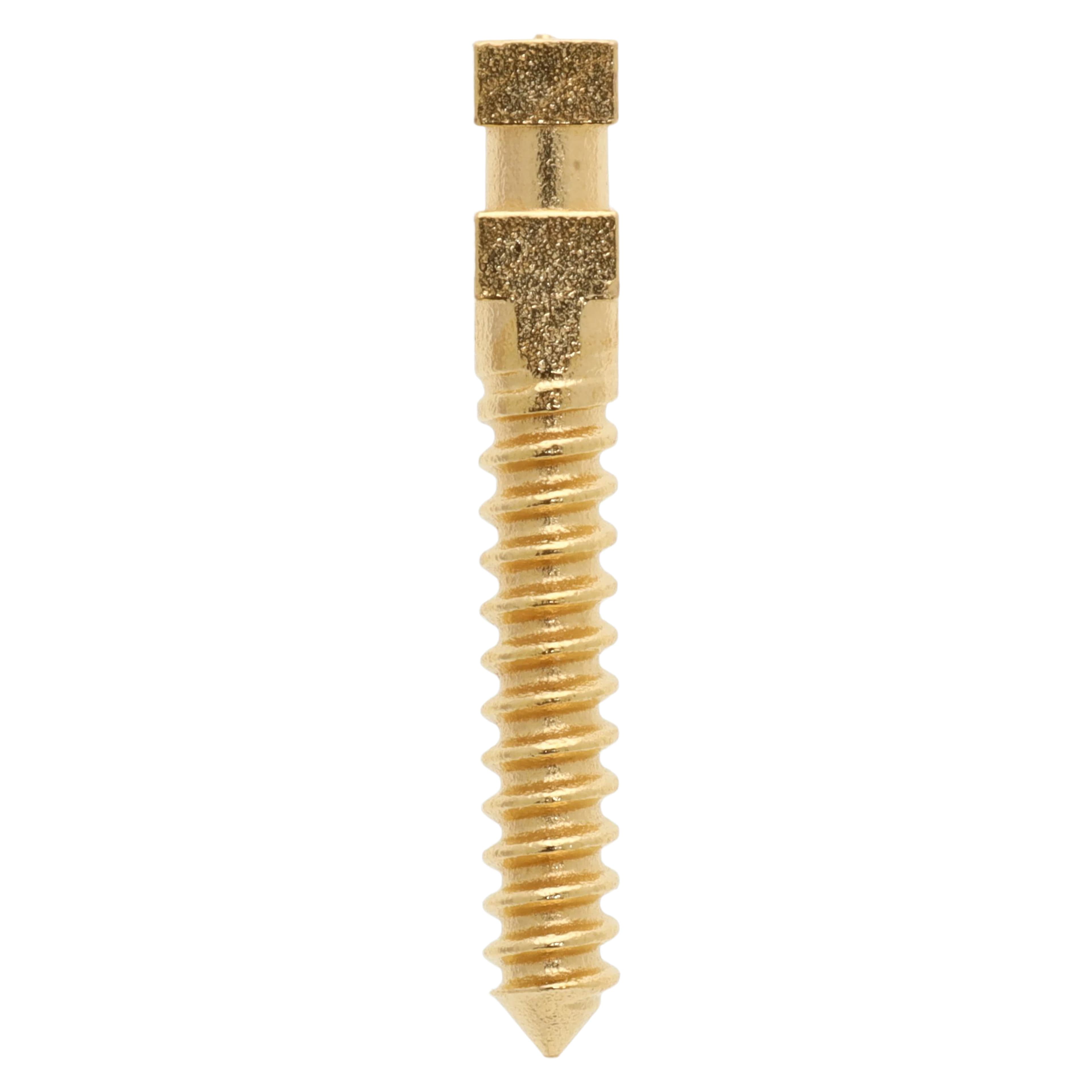 Compo-Post Screw Posts, Gold Plated, Long 12 mm, Refill, 12/Box - Compo-Posts Refills - Image 1