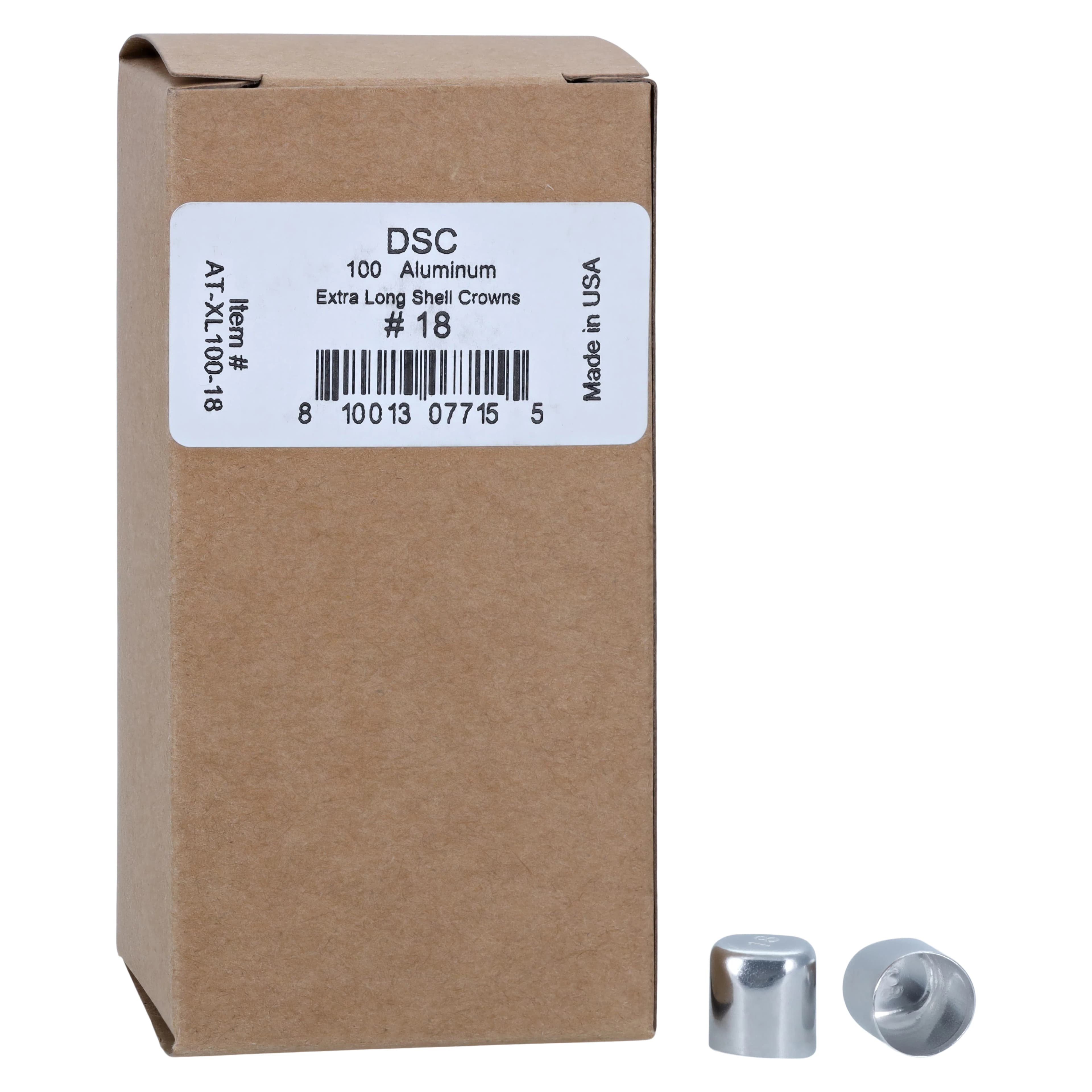 Ma De Tech Aluminum Shells Hard, Size 18, 100/Box - Aluminum Shells Hard - Image 1