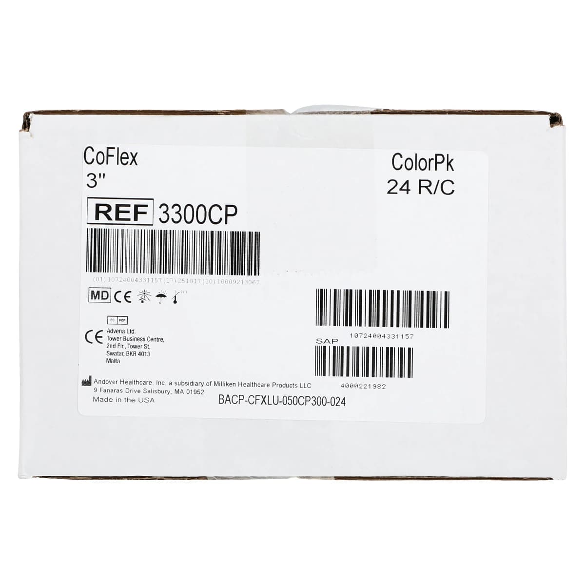 CoFlex Compression Bandage, Elastic, 3" x 5 yd, Colorpack, Non-Sterile, 24/Box thumbnail 4