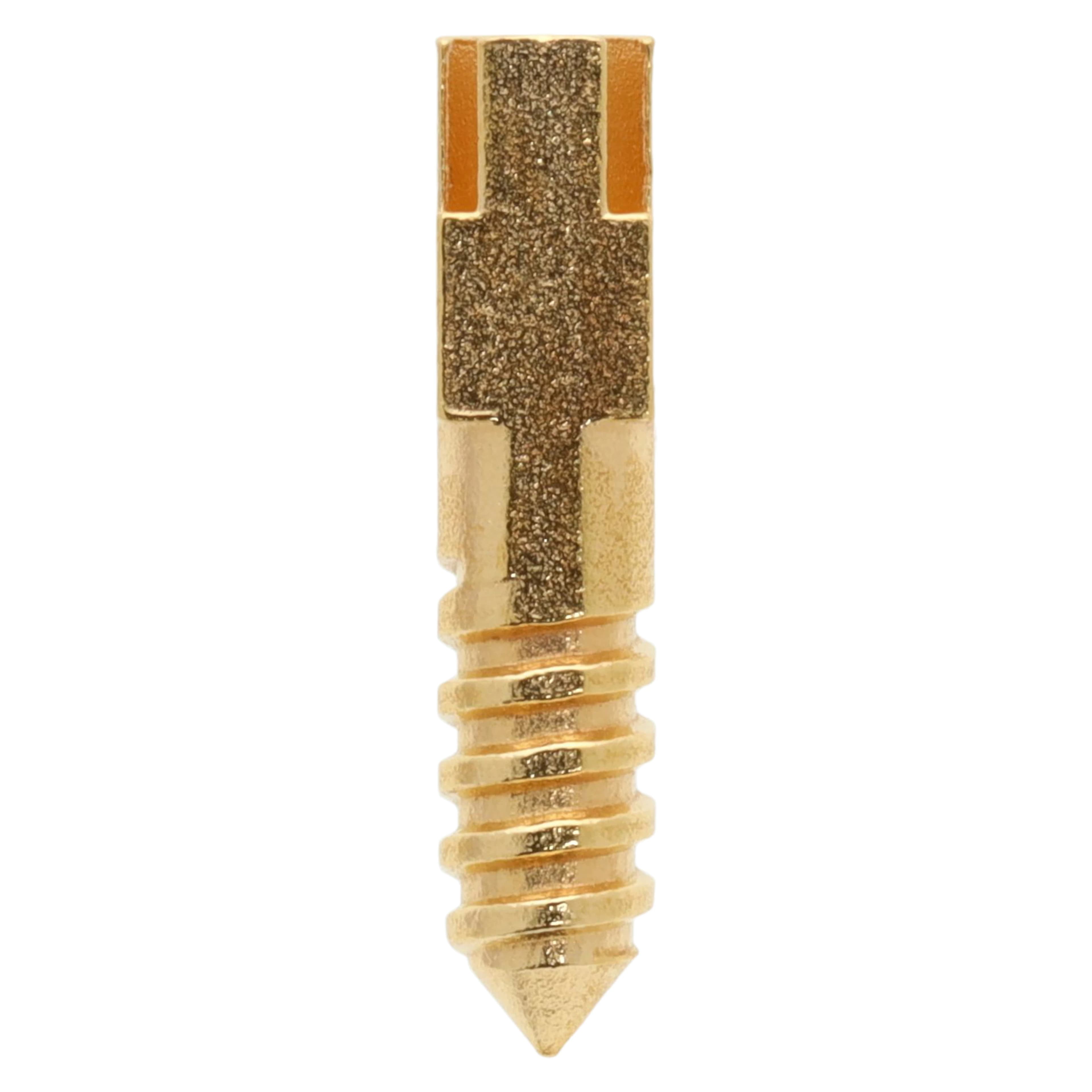 Screw Posts Gold Plated Refills, Short, 12/Box - Screw Posts Refills - Image 1