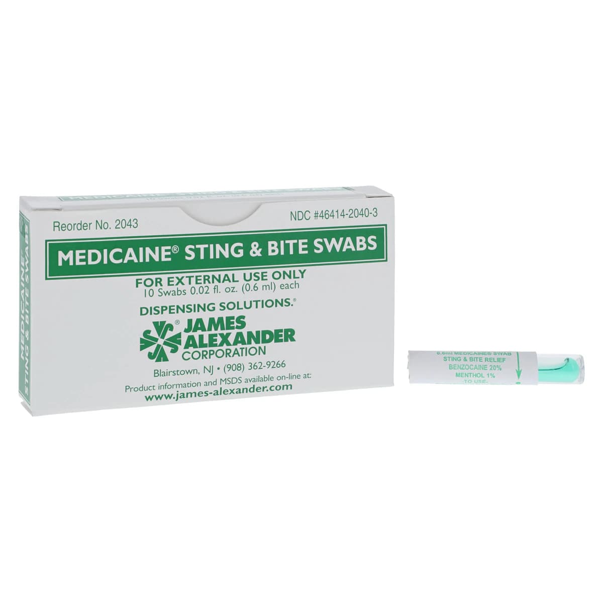 Medicaine Sting/Bite Relief Topical Swabs, 0.6 mL, 10/Box thumbnail 2