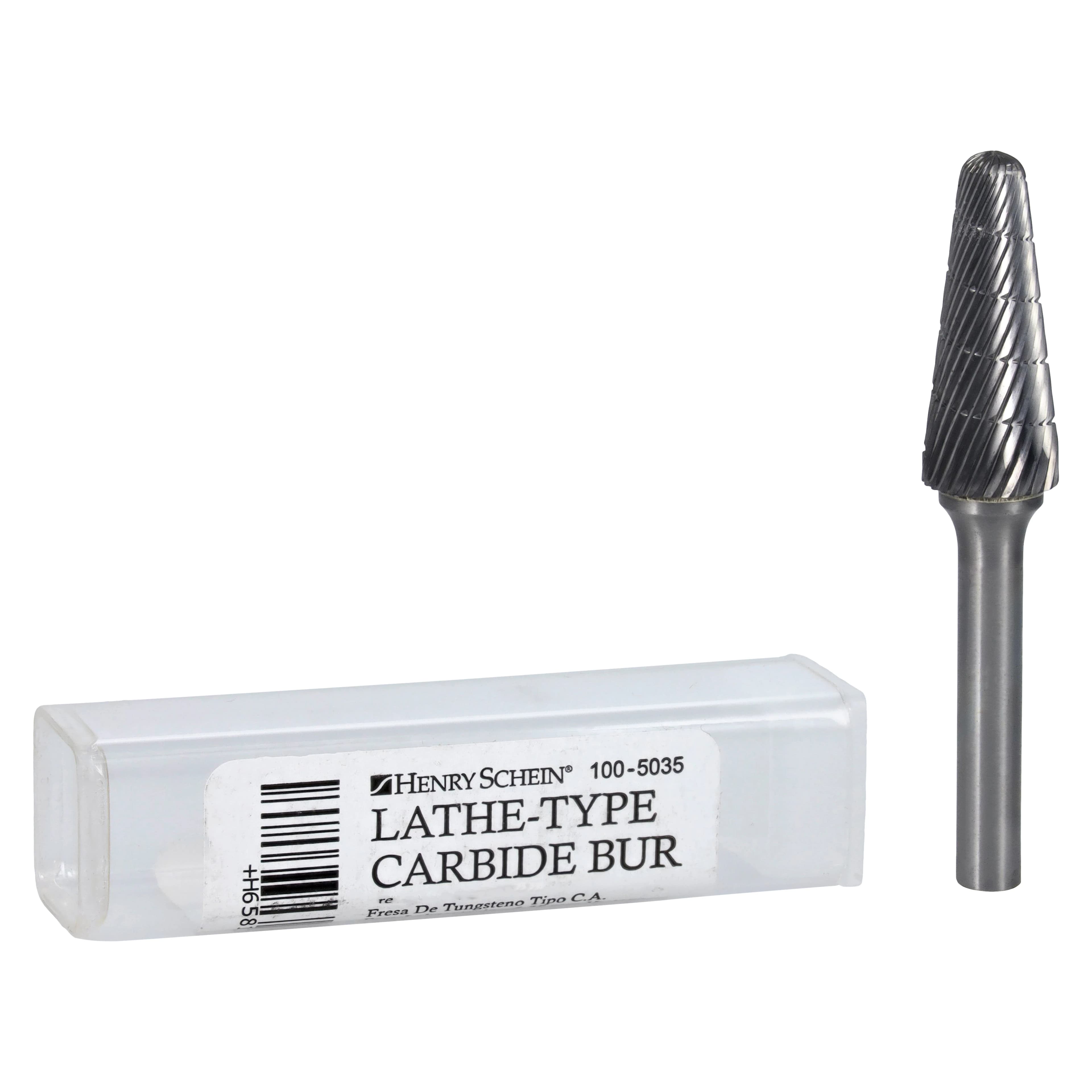 Henry Schein Lab Carbide Bur, Cone, Regular Cut, Lathe, B 1/2, Each thumbnail 5