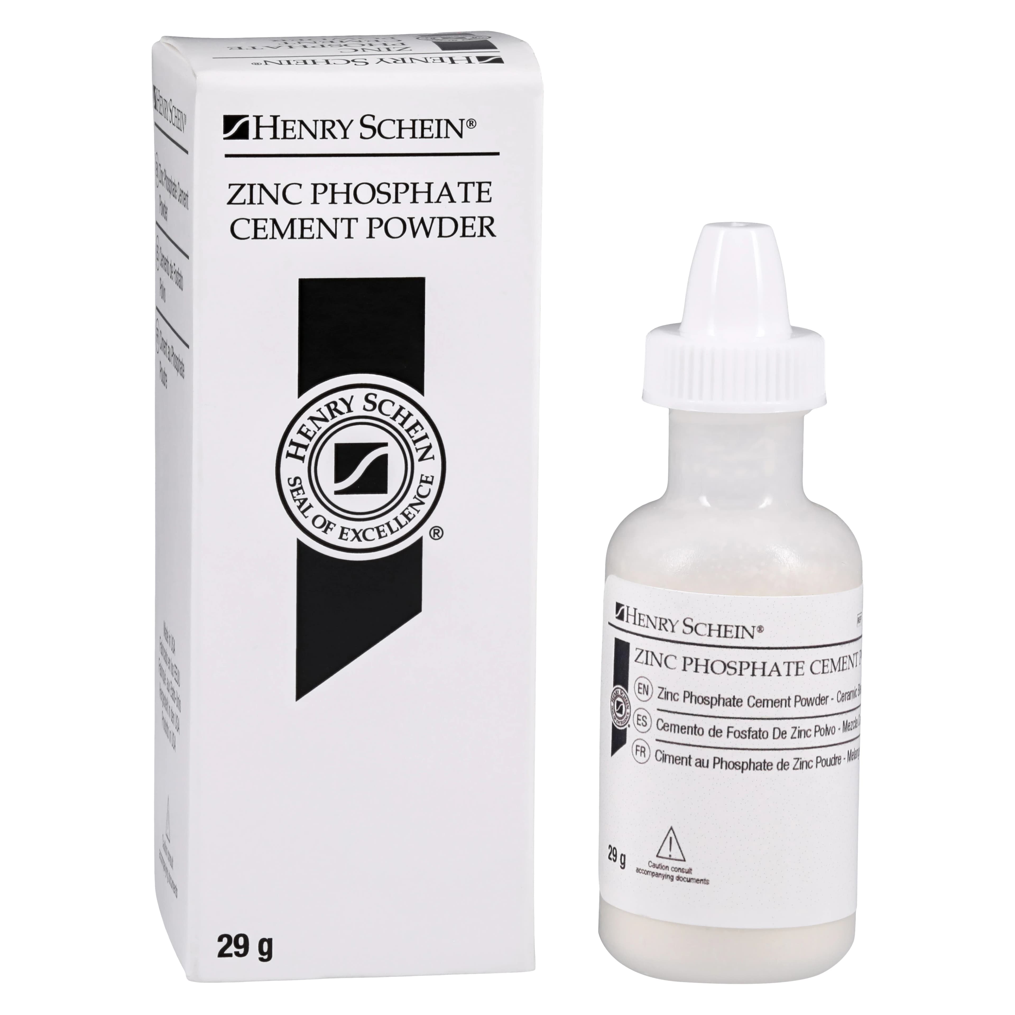 Henry Schein Zinc Phosphate Cement Powder, 29 g Bottle - Zinc Phosphate Cement Powder - Image 1