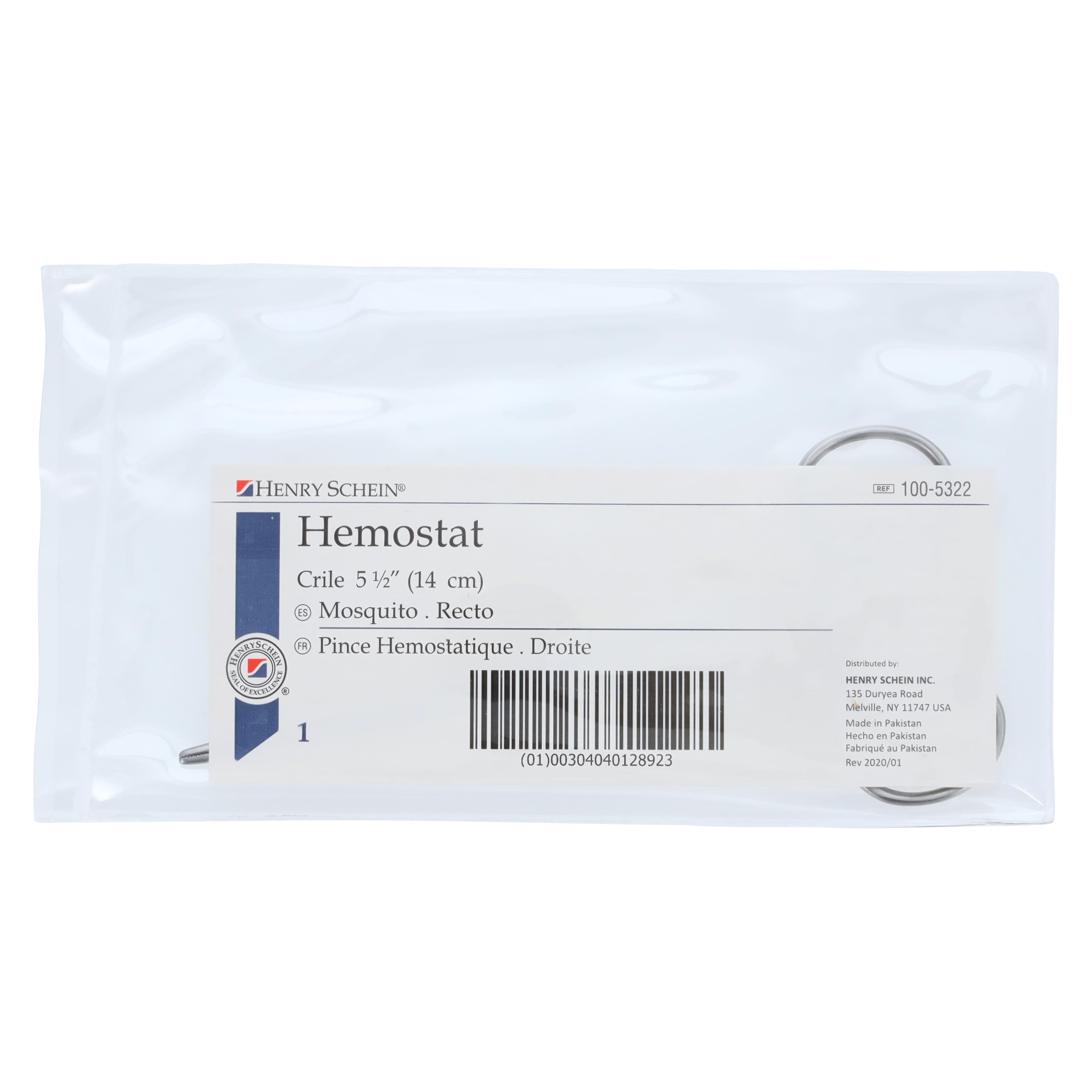 Crile Hemostat, 5-1/2" Straight, Stainless Steel, Each thumbnail 4