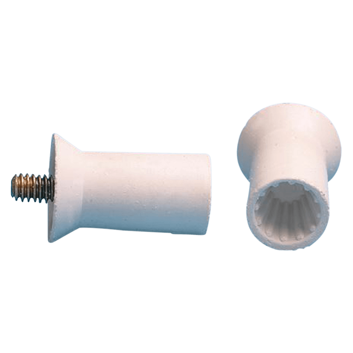 Acclean Prophy Cups Ribbed Hard Screw Type, Midget, White, 36/Pk - Prophy Cups Ribbed Screw Type - Image 1