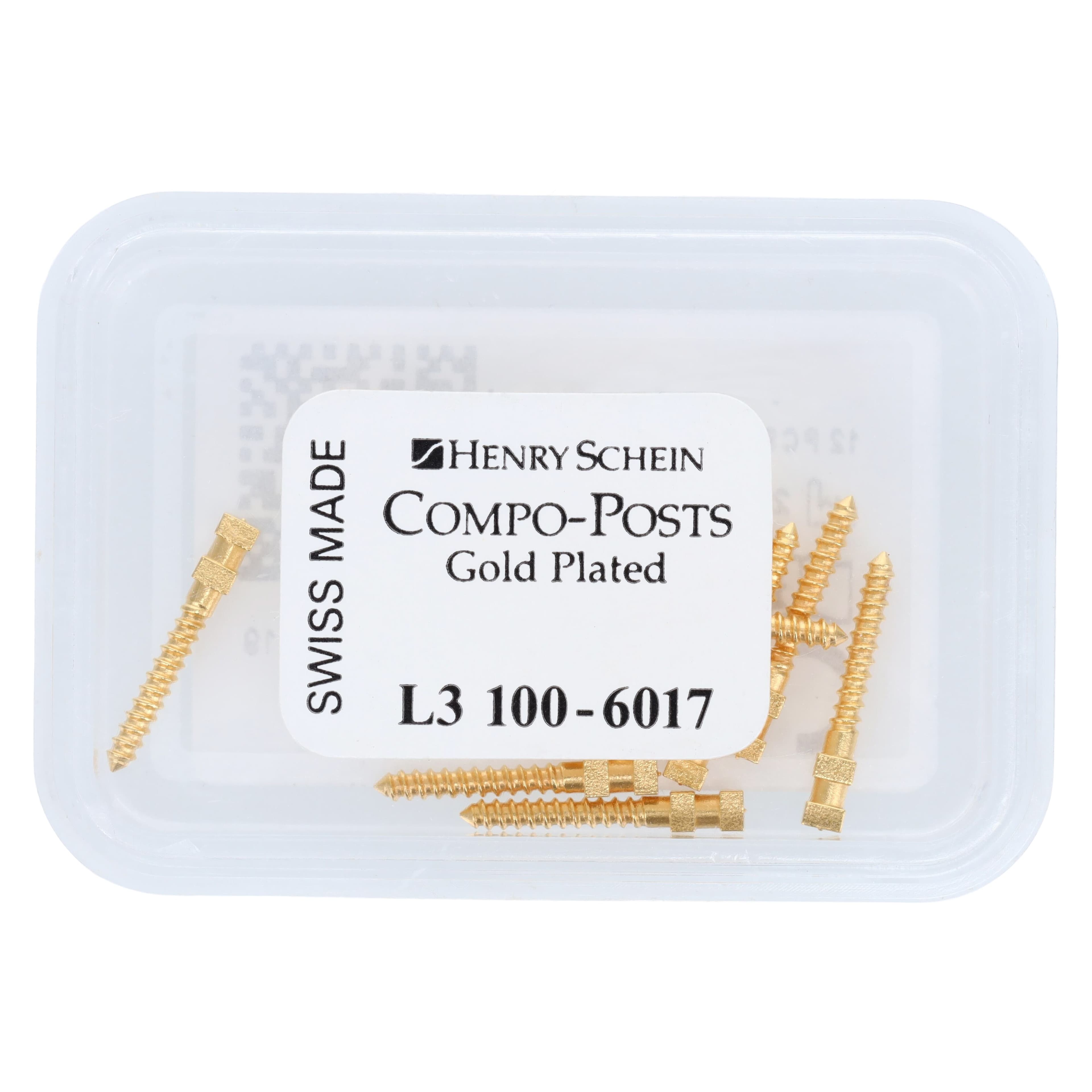 Compo-Post Screw Posts, Gold Plated, Long 12 mm, Refill, 12/Box thumbnail 2