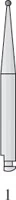 Carbide Bur RA 1, Non-Sterile, Operative, Plain Round, Latch Angle, 10/Pk - Carbide Bur RA 1 - Image 1